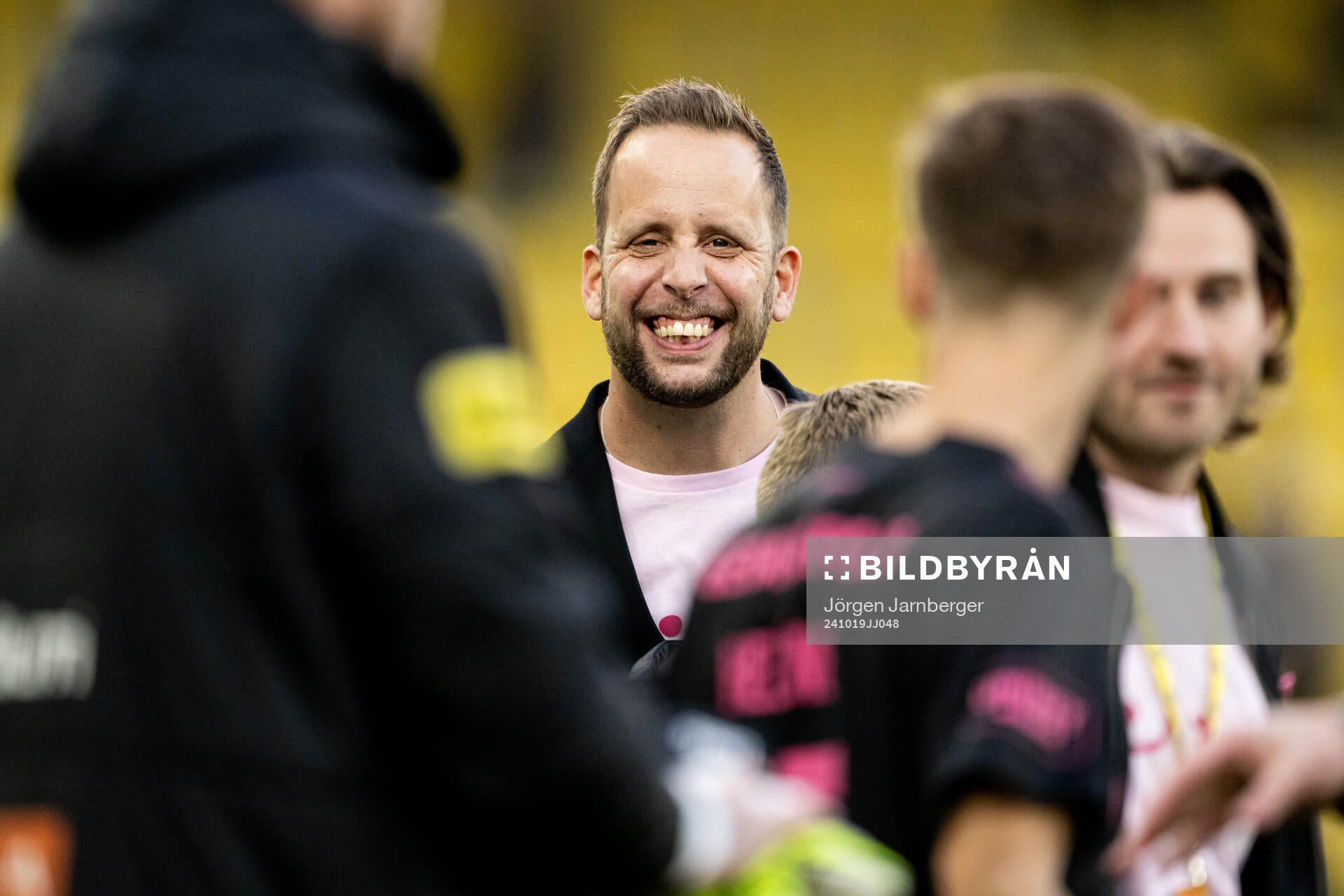 Häckens tränare Joop Oosterveld jublar