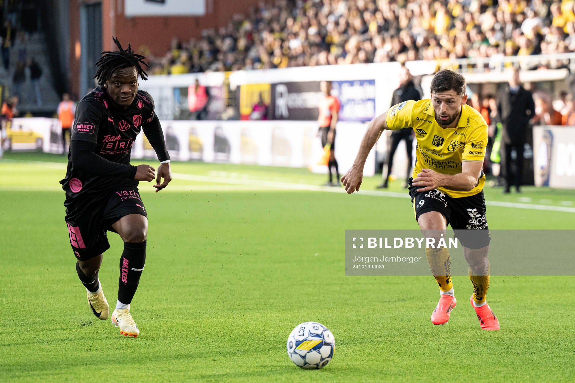 Häckens Jeremy Agbonifo och Elfsborgs Arber Zeneli