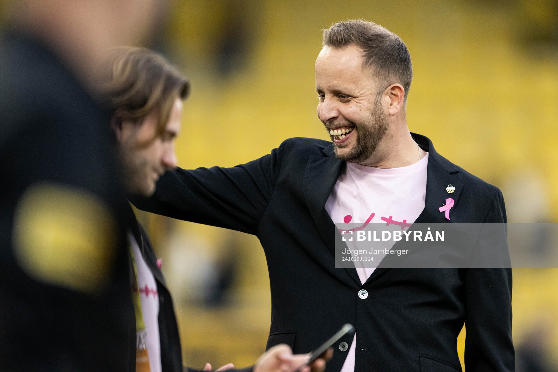 Häckens tränare Joop Oosterveld jublar