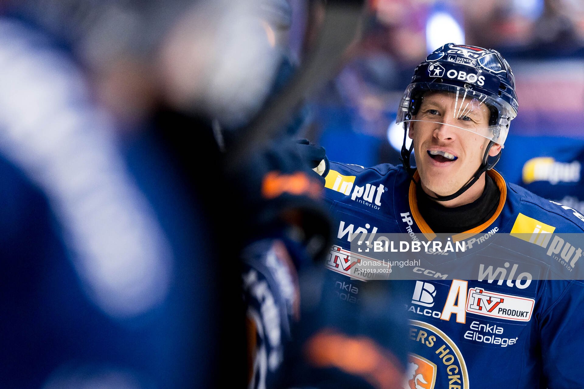 Växjös Emil Sylvegård jublar