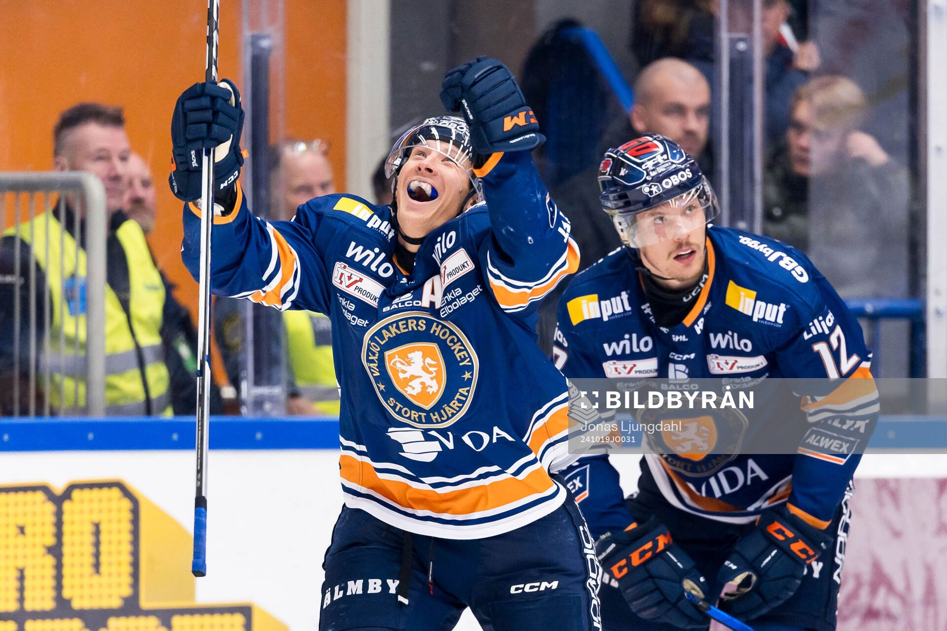 Växjös Emil Sylvegård jublar