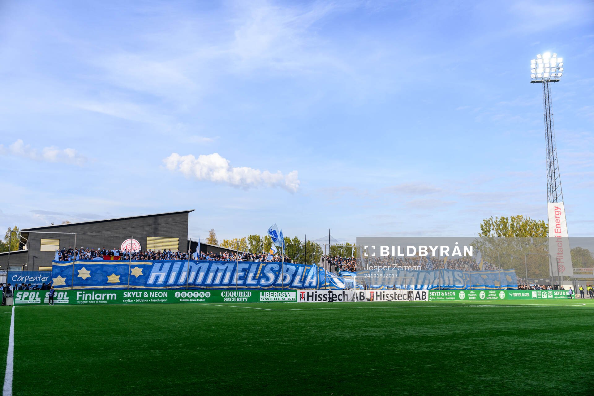 Malmö FFs supportrar med tifo