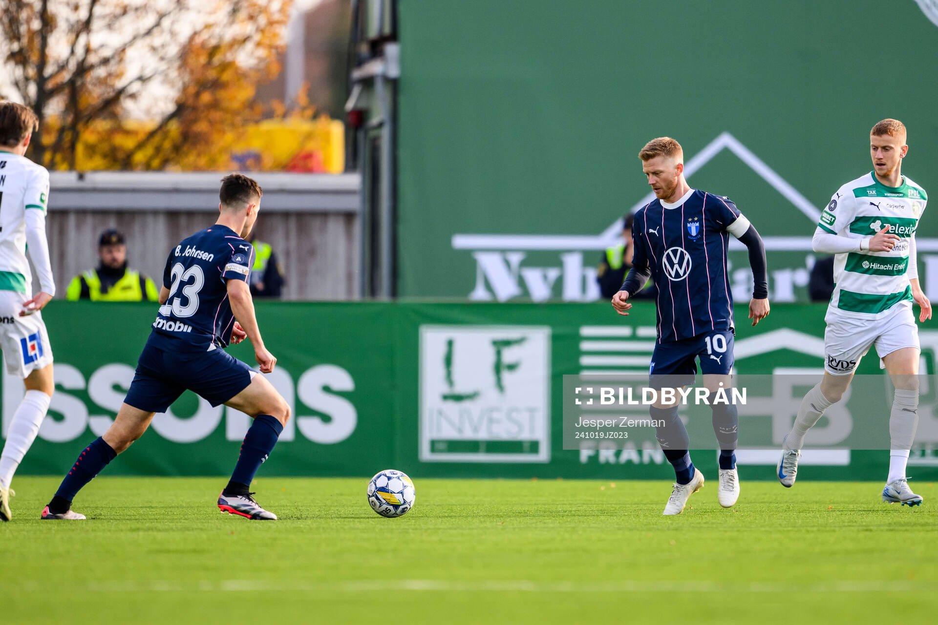 Malmö FFs Lasse Berg Johnsen och Anders Christiansen