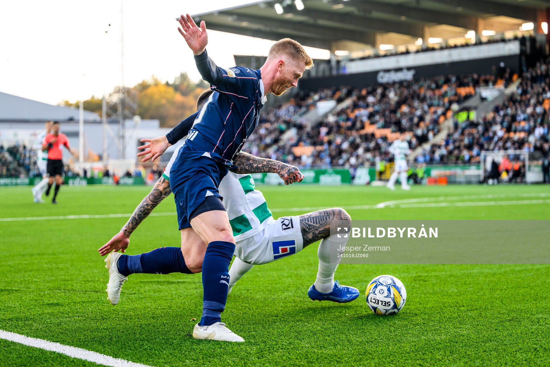 Malmö FFs Anders Christiansen och Västerås Isak Jönsson