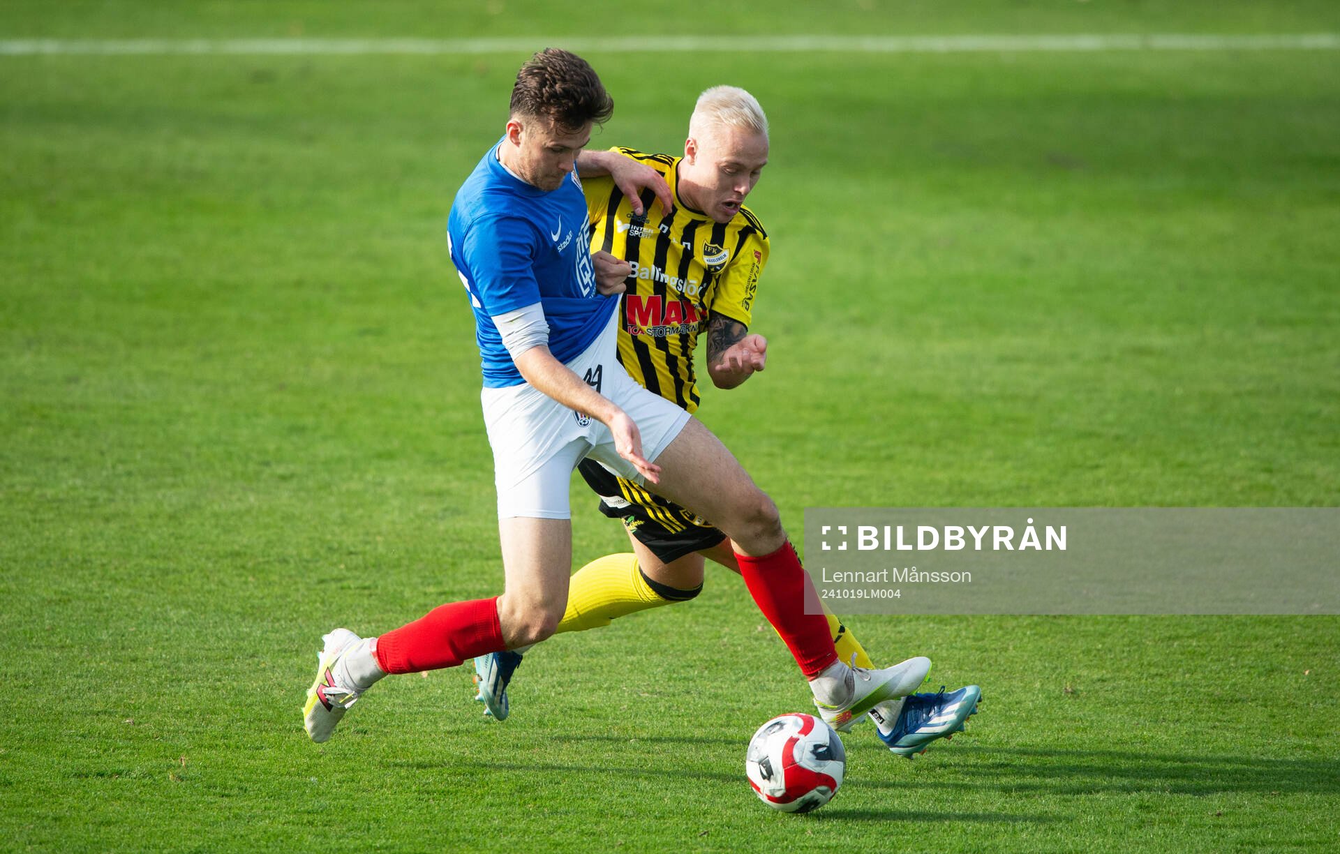 IFK Hässleholms Alexander Sjöström i matchen i division