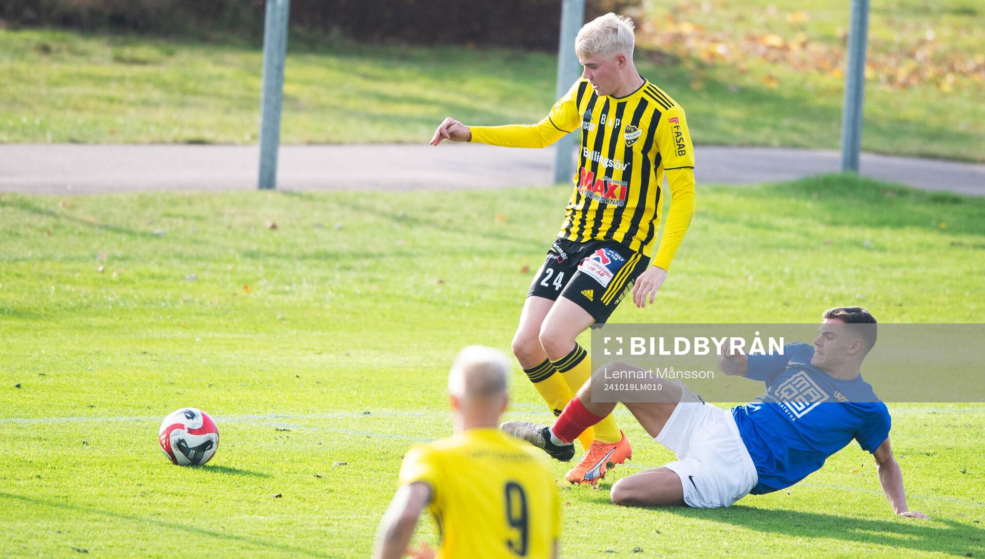IFK Hässleholms Linus Roslund i matchen i division 2