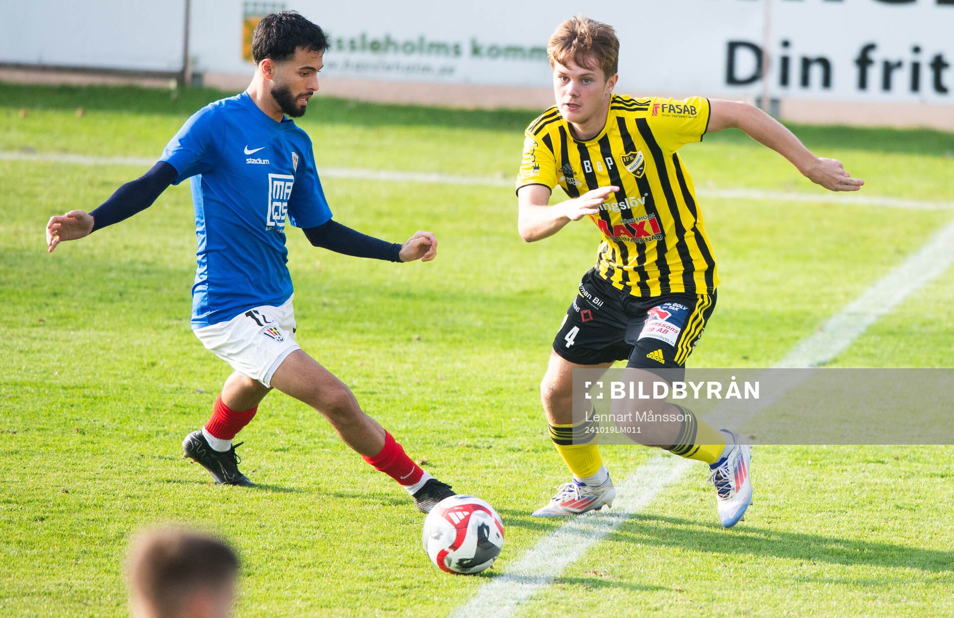 IFK Hässleholms Max Högberg och Balkans Rahel Omed Nader
