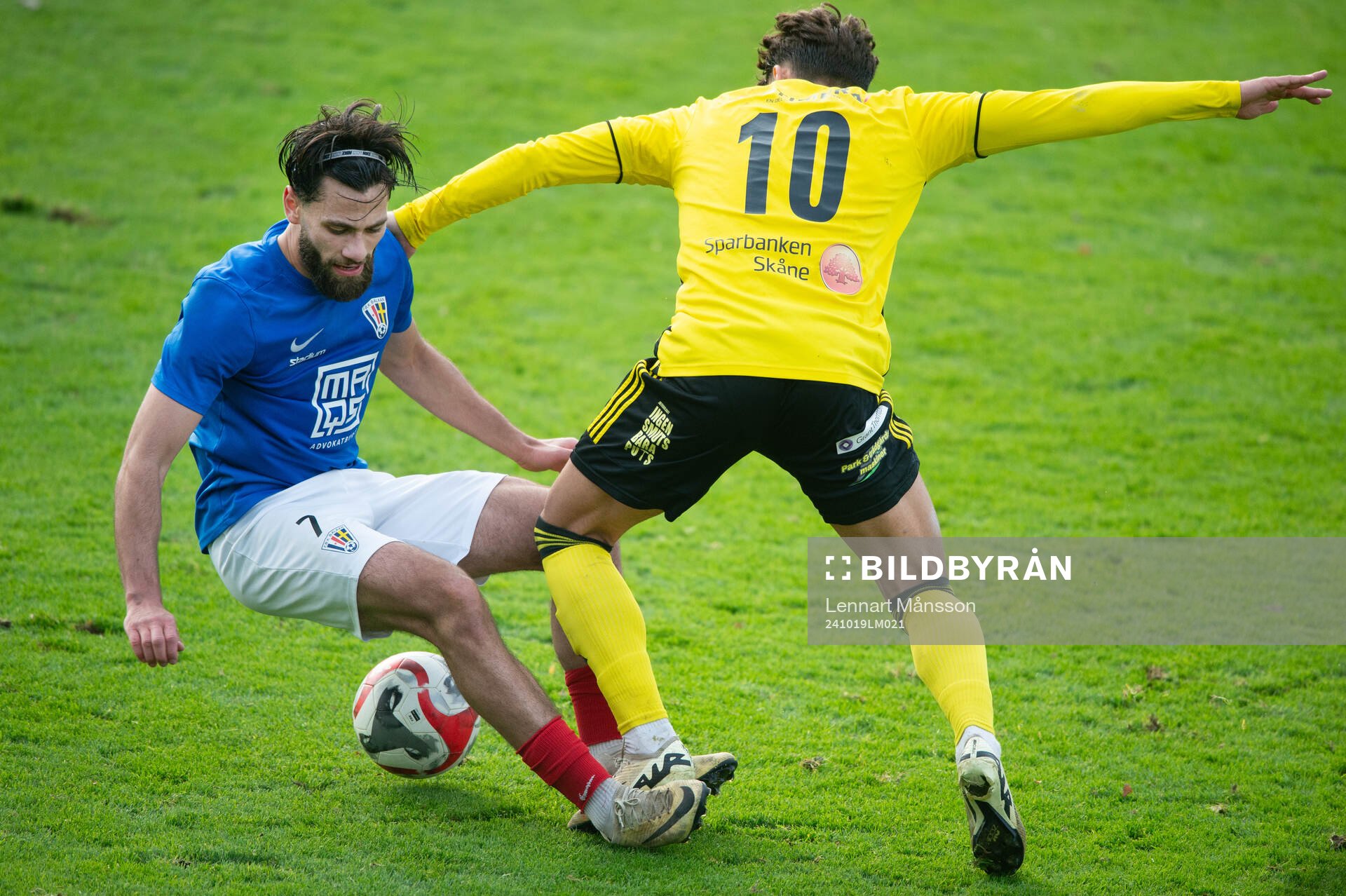 Balkans Hadi Haj-Kassem i matchen i division 2 mellan IFK