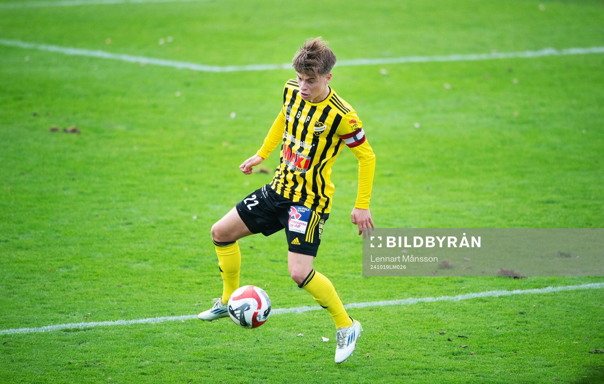 IFK Hässleholms Jussi Tikkanen i matchen i division 2