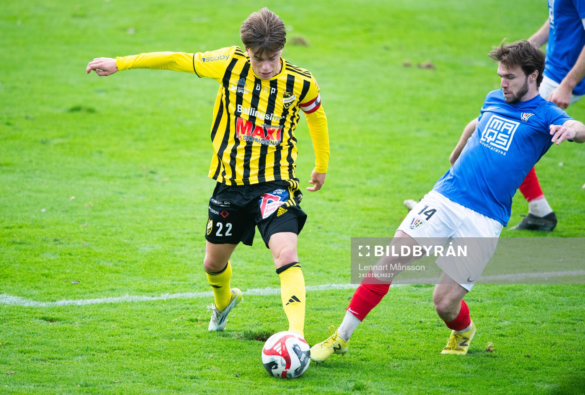 IFK Hässleholms Jussi Tikkanen i matchen i division 2