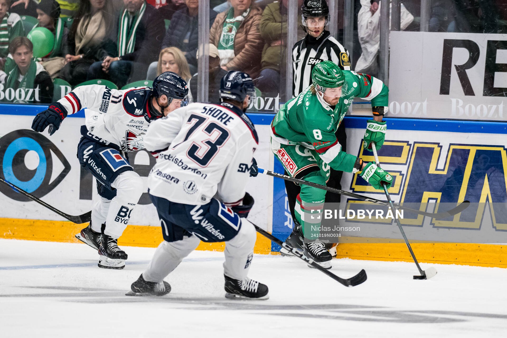 Linköpings Henrik Törnqvist och Rögles Linus Sandin