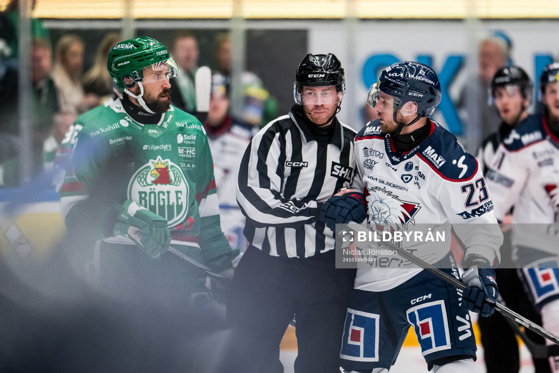 Rögles Michael Kapla och Linköpings Robin Kovacs