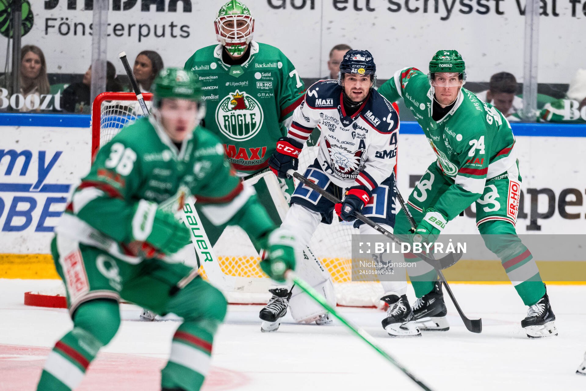 Linköpings Broc Little och Rögles Mattias Göransson