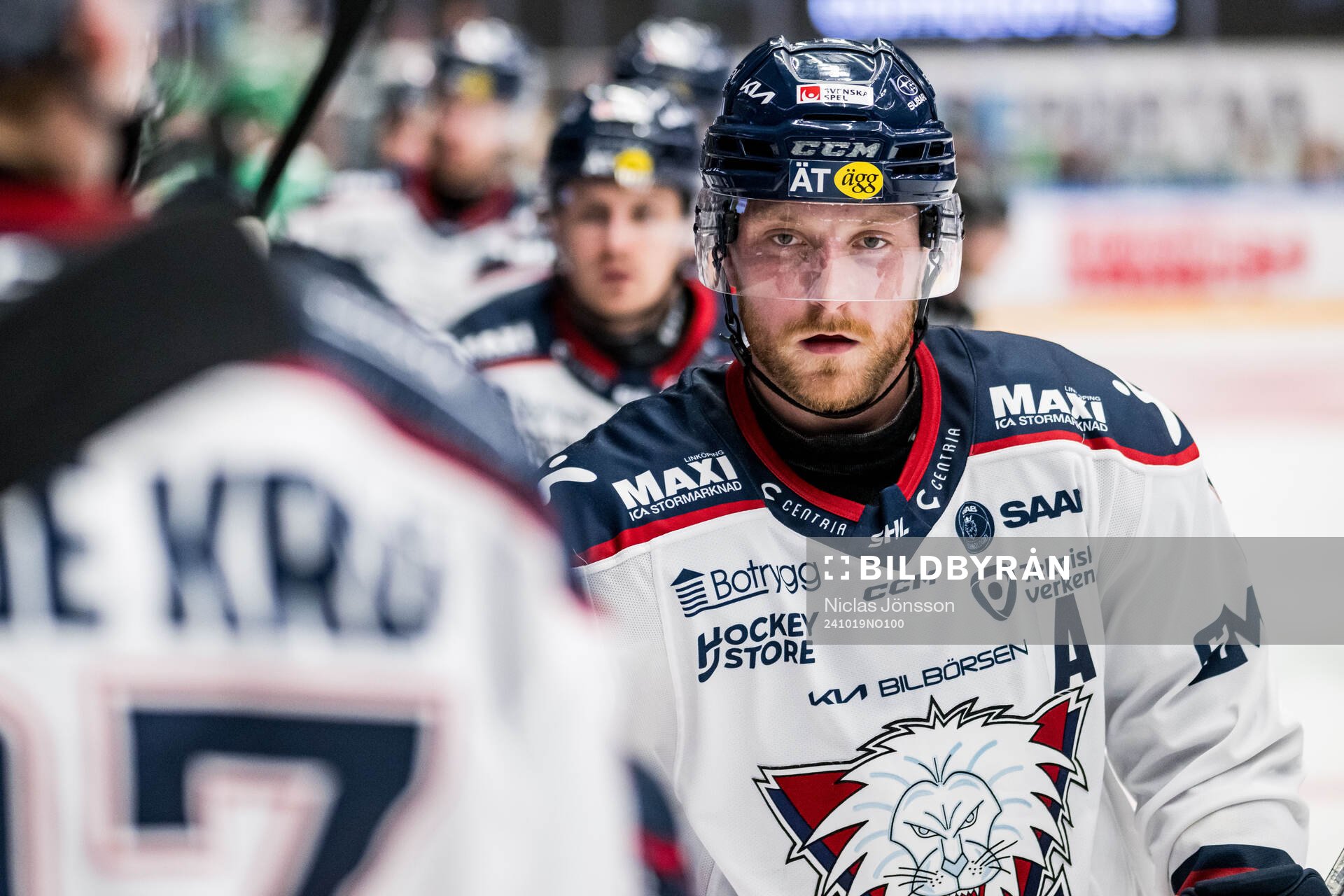 Linköpings Linus Hultström jublar