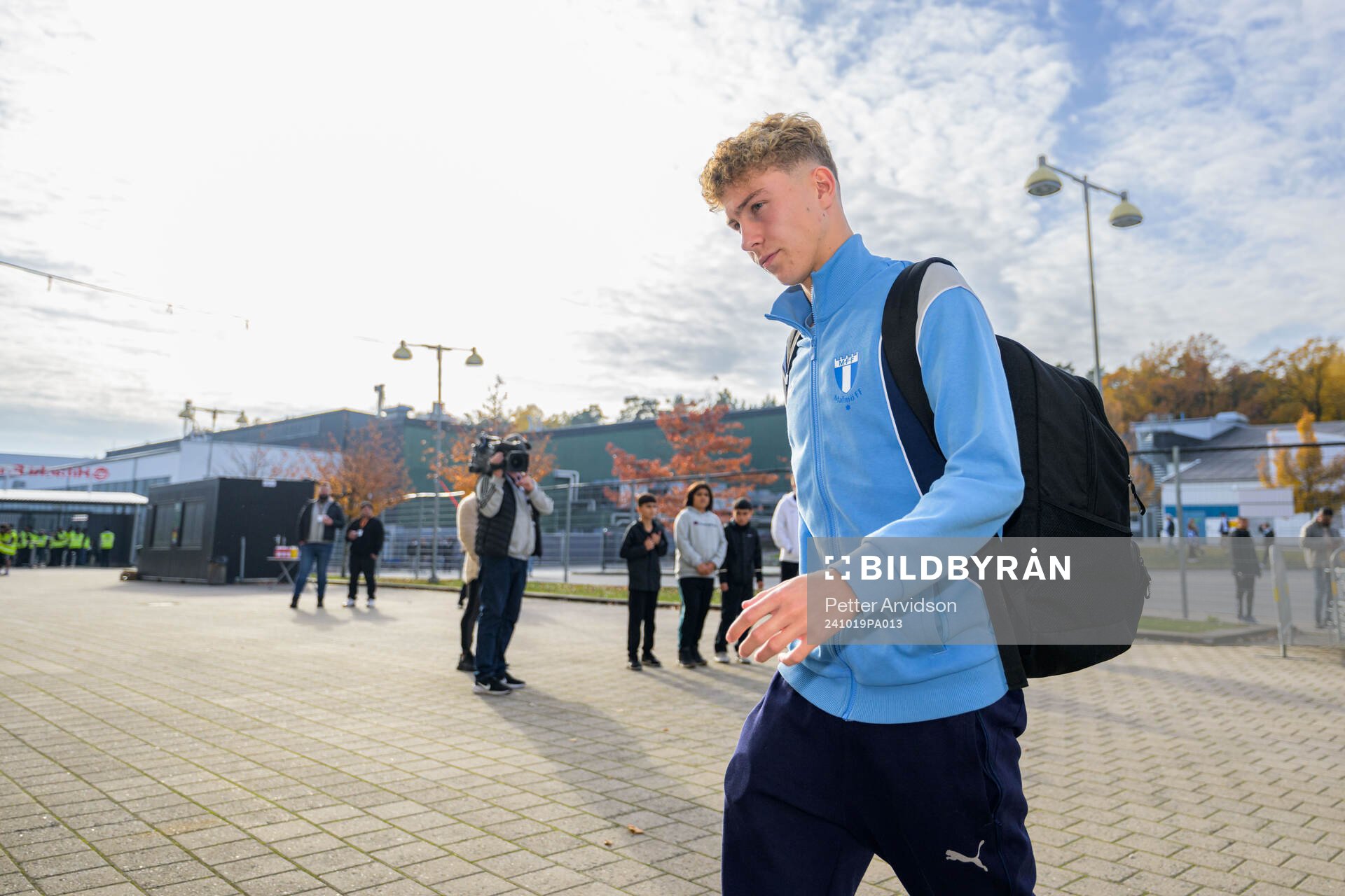 Malmö FFs Hugo Bolin anländer