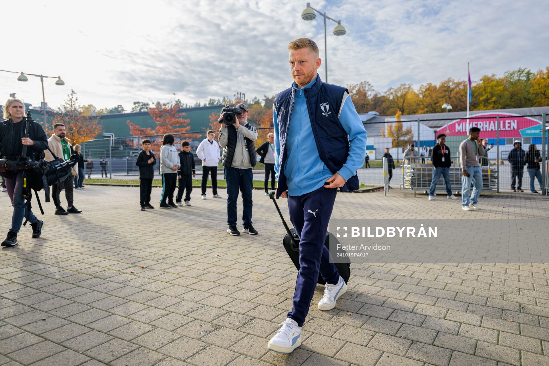 Malmö FFs Anders Christiansen anländer