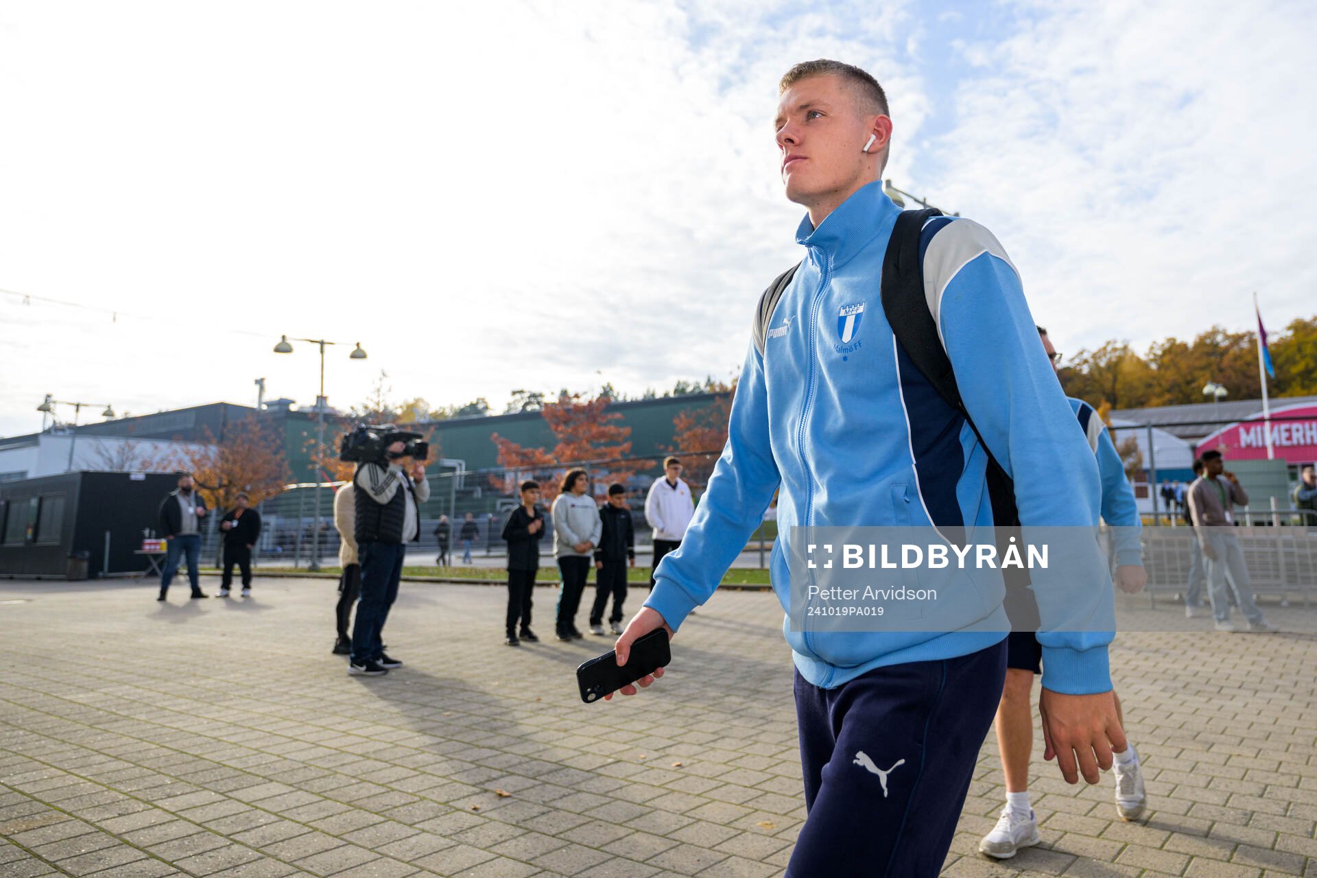 Malmö FFs Sebastian Jörgensen anländer