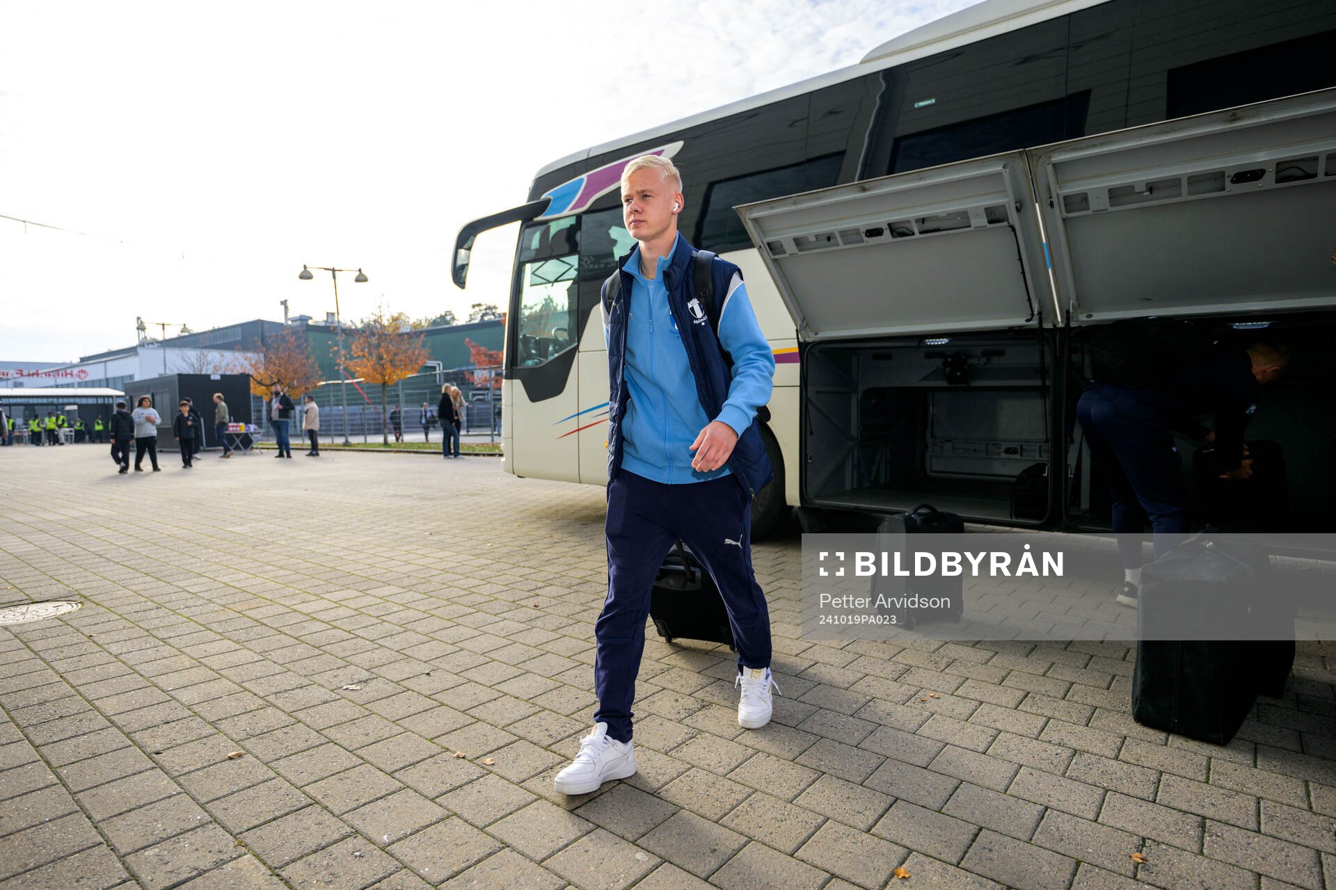 Malmö FFs Otto Rosengren anländer