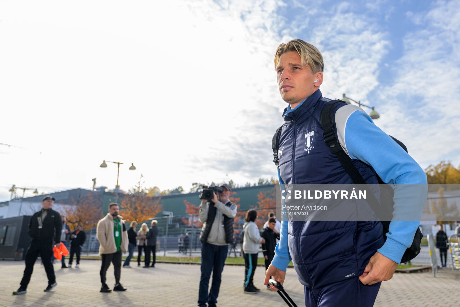 Malmö FFs Jens Stryger Larsen anländer