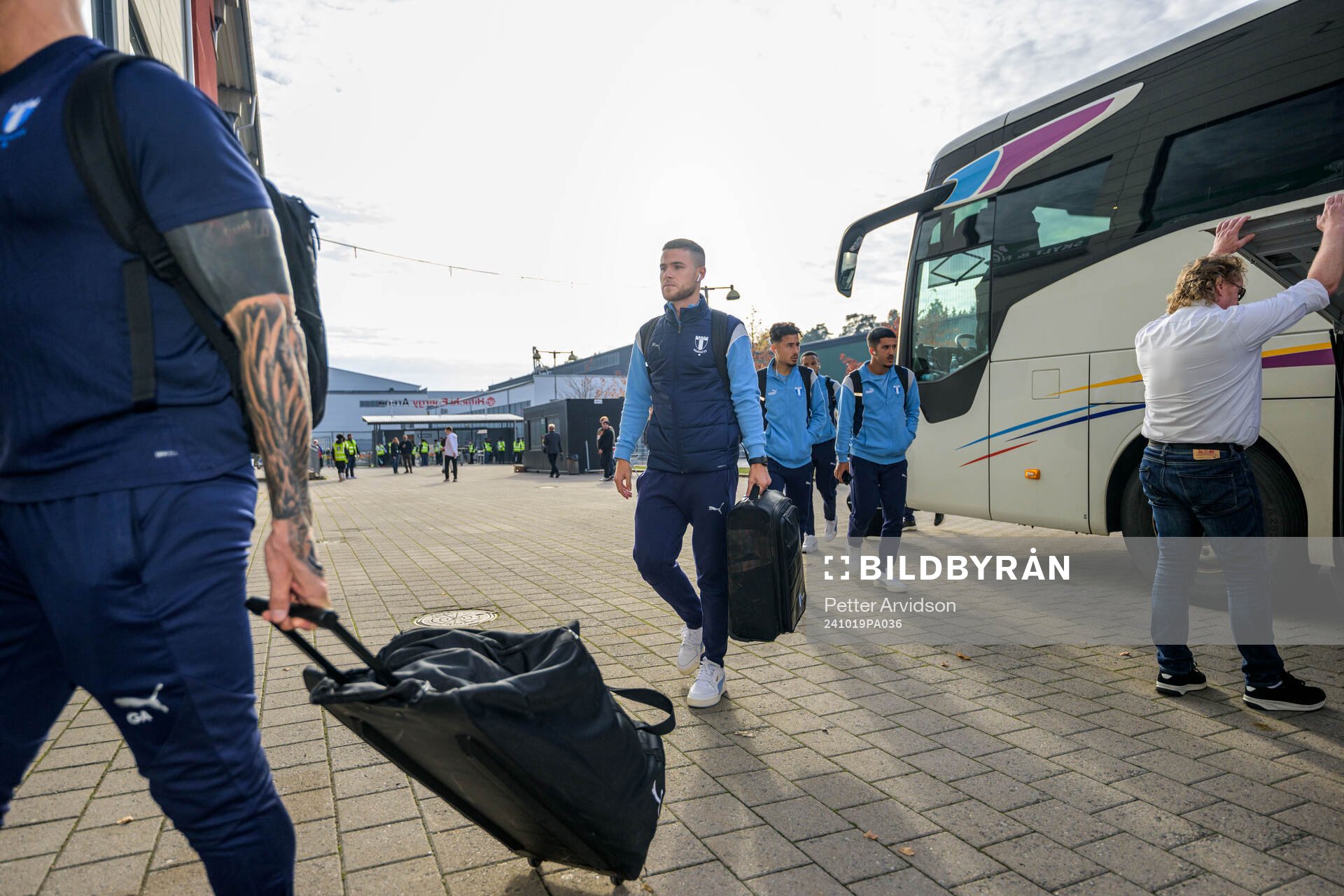 Malmö FFs Gabriel Busanello anländer