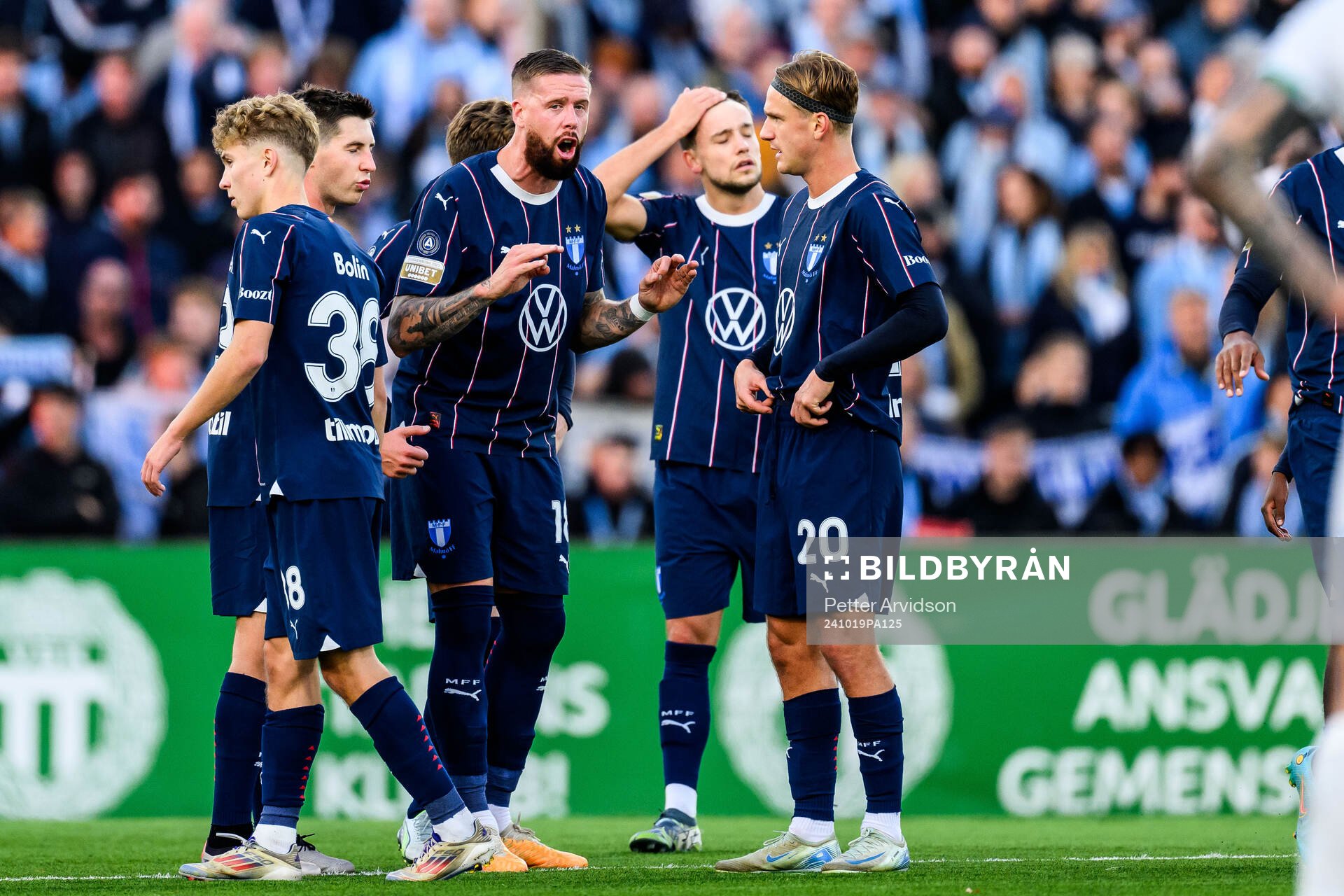 Malmö FFs Pontus Jansson, Hugo Bolin och Erik Botheim
