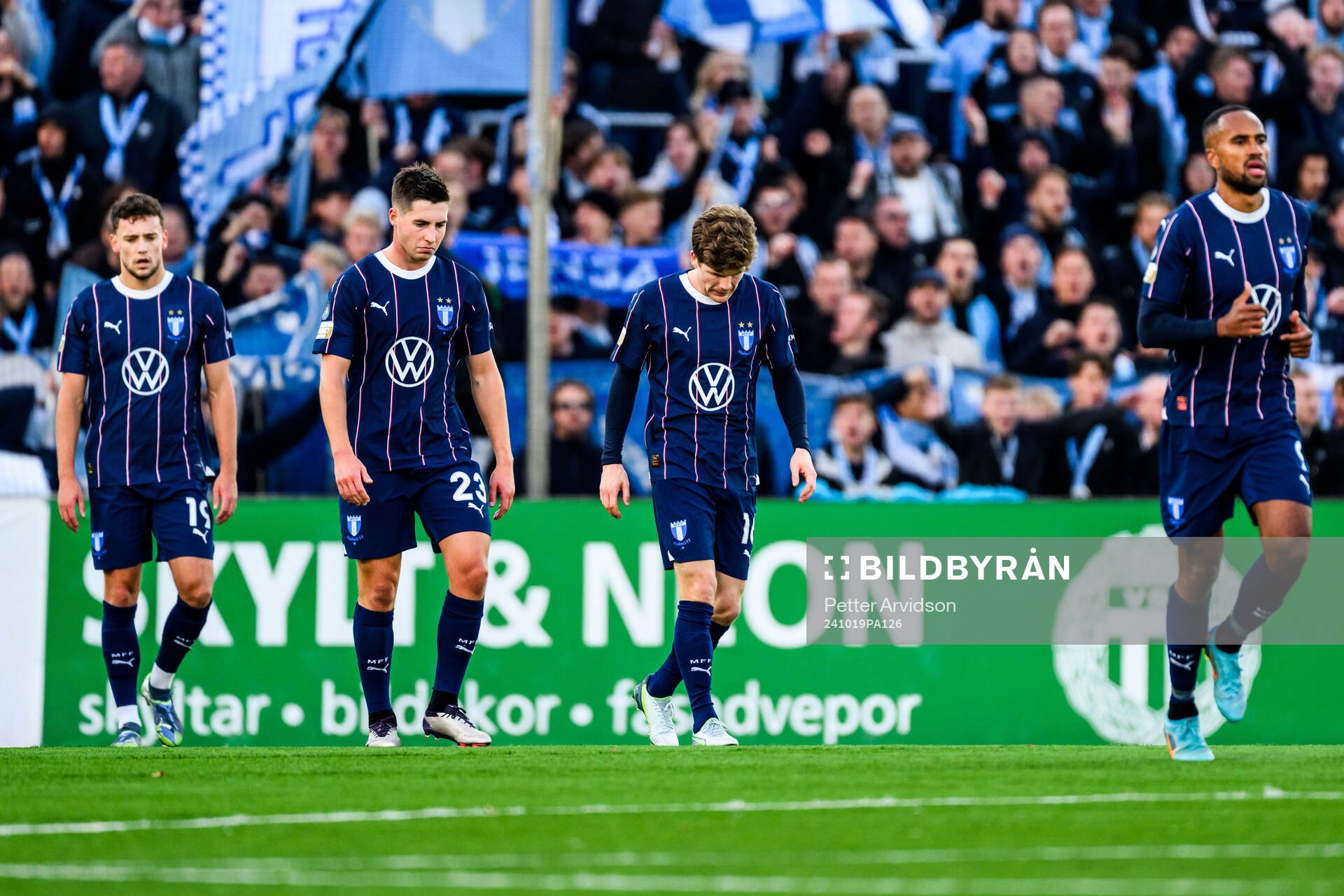 Malmö FFs Colin Rösler, Lasse Berg Johnsen, Oliver Berg