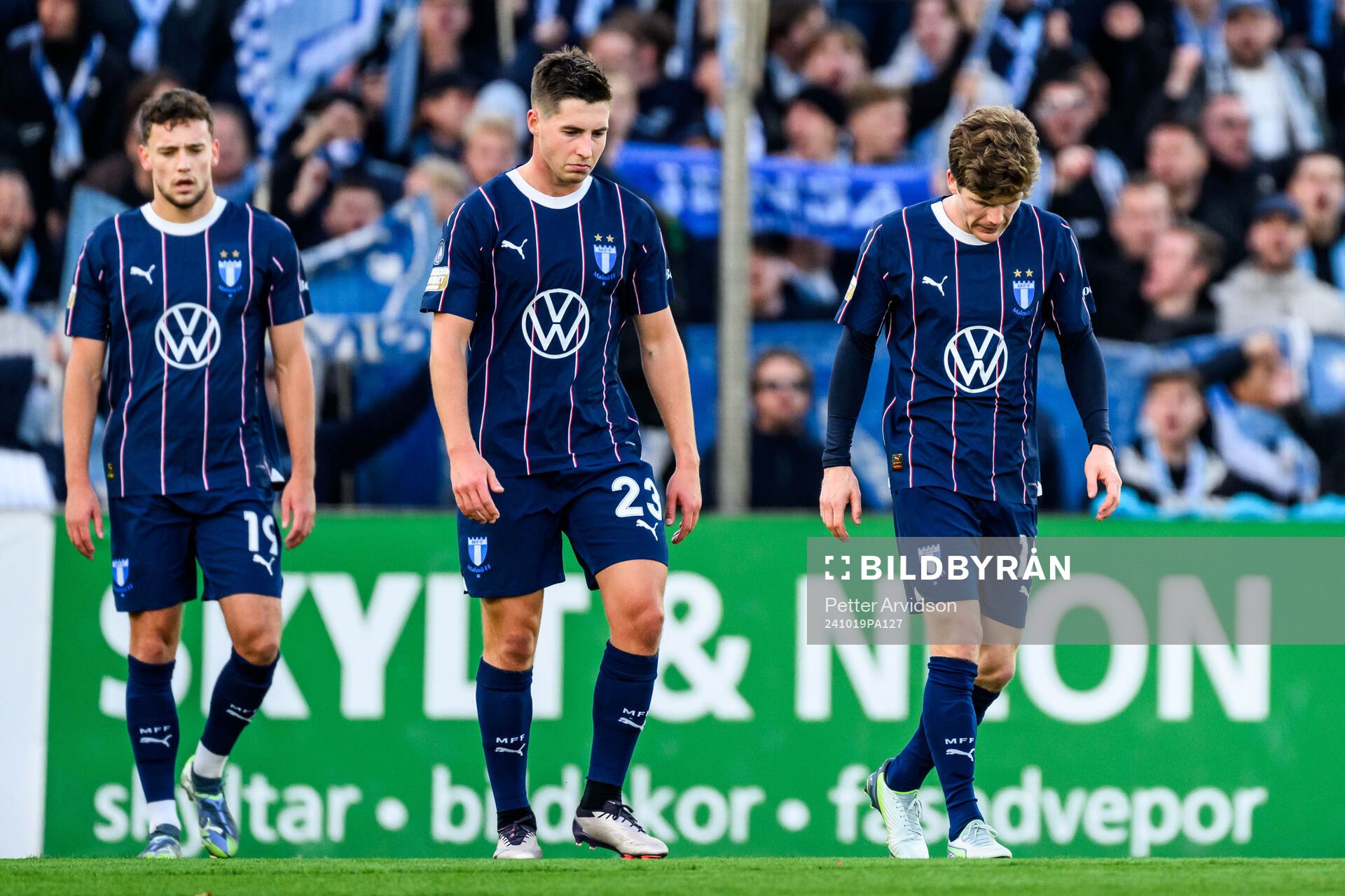Malmö FFs Colin Rösler, Lasse Berg Johnsen och Oliver