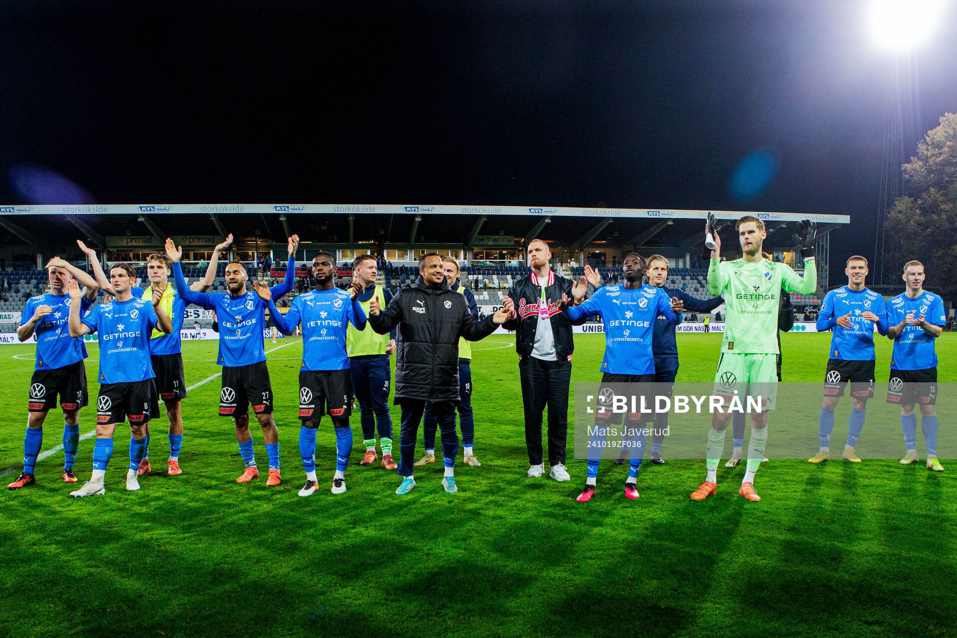 Halmstads spelare jublar