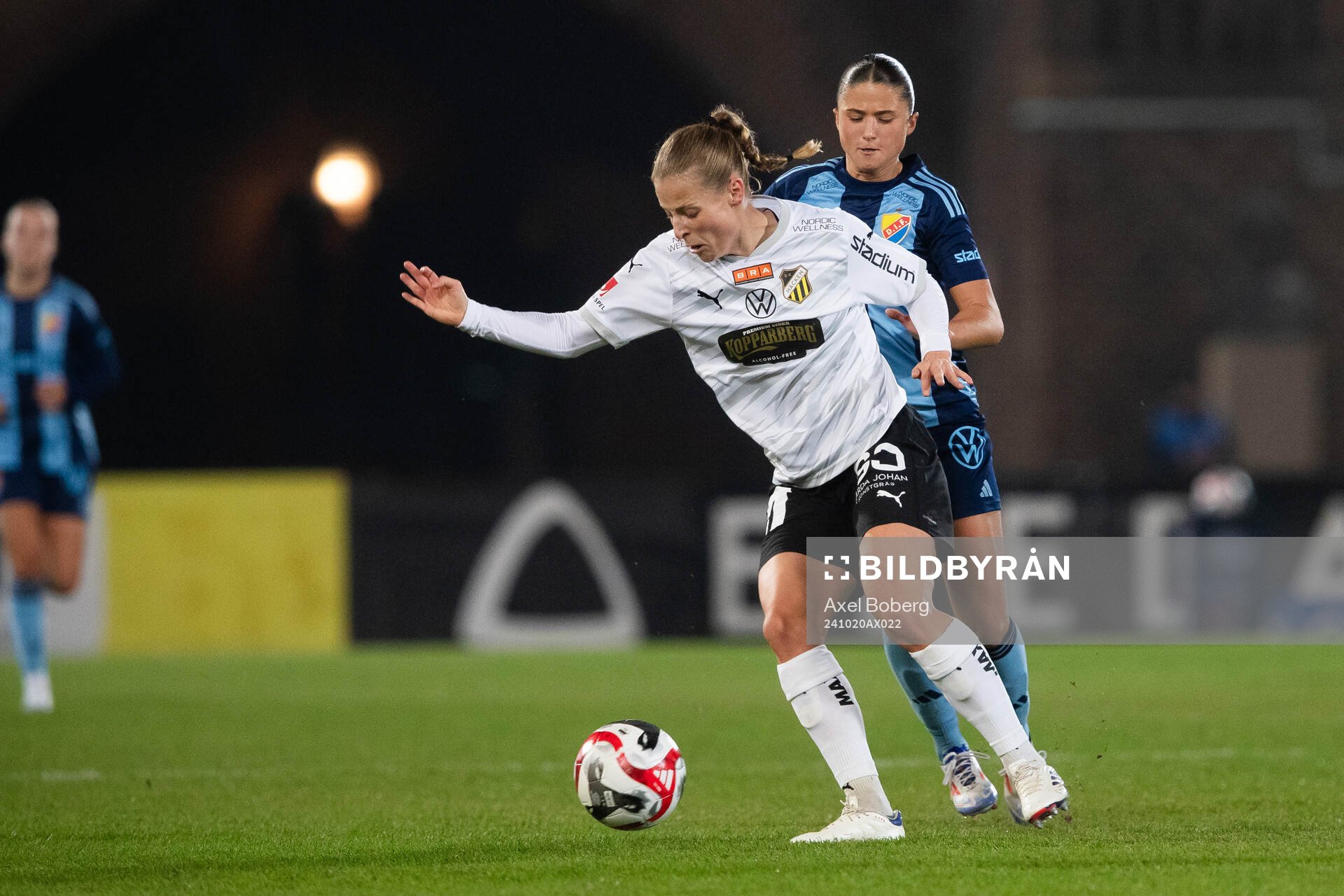Häckens Anna Anvegård och Djurgårdens Meja Staffansson
