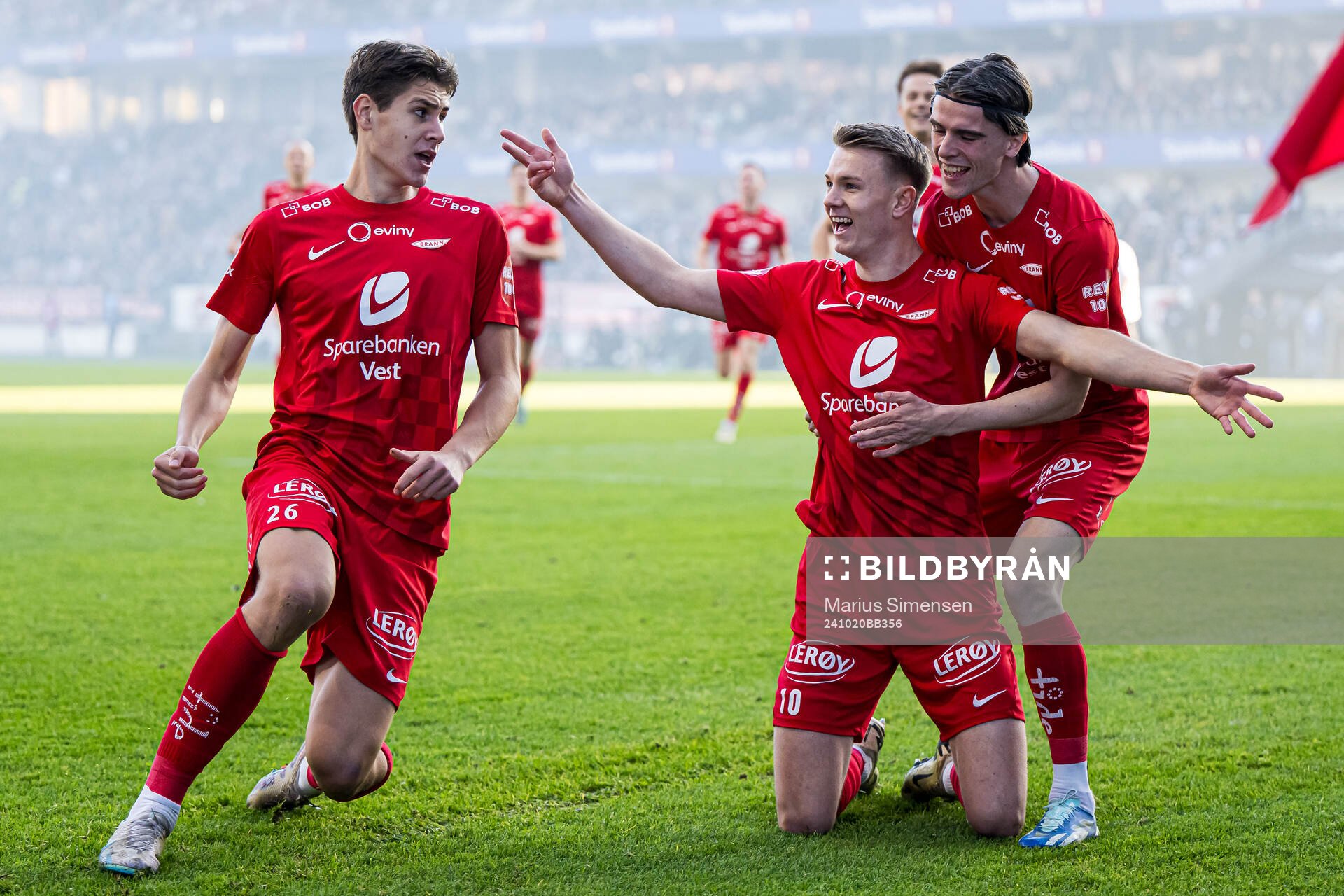 Emil Kornvig of Brann celebrates
