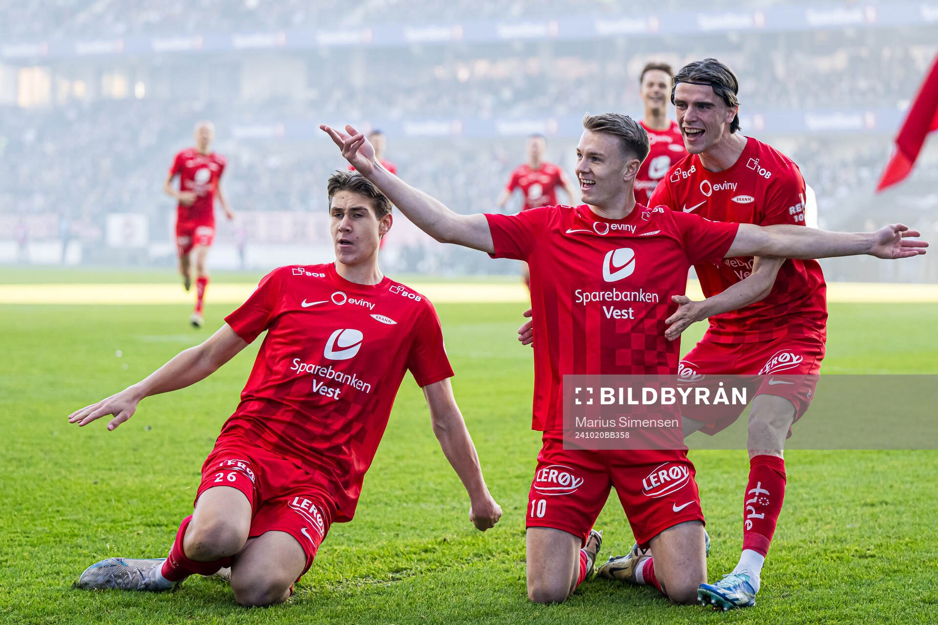 Emil Kornvig of Brann celebrates