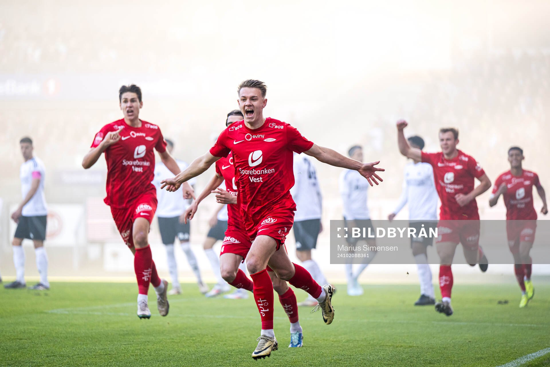 Emil Kornvig of Brann celebrates