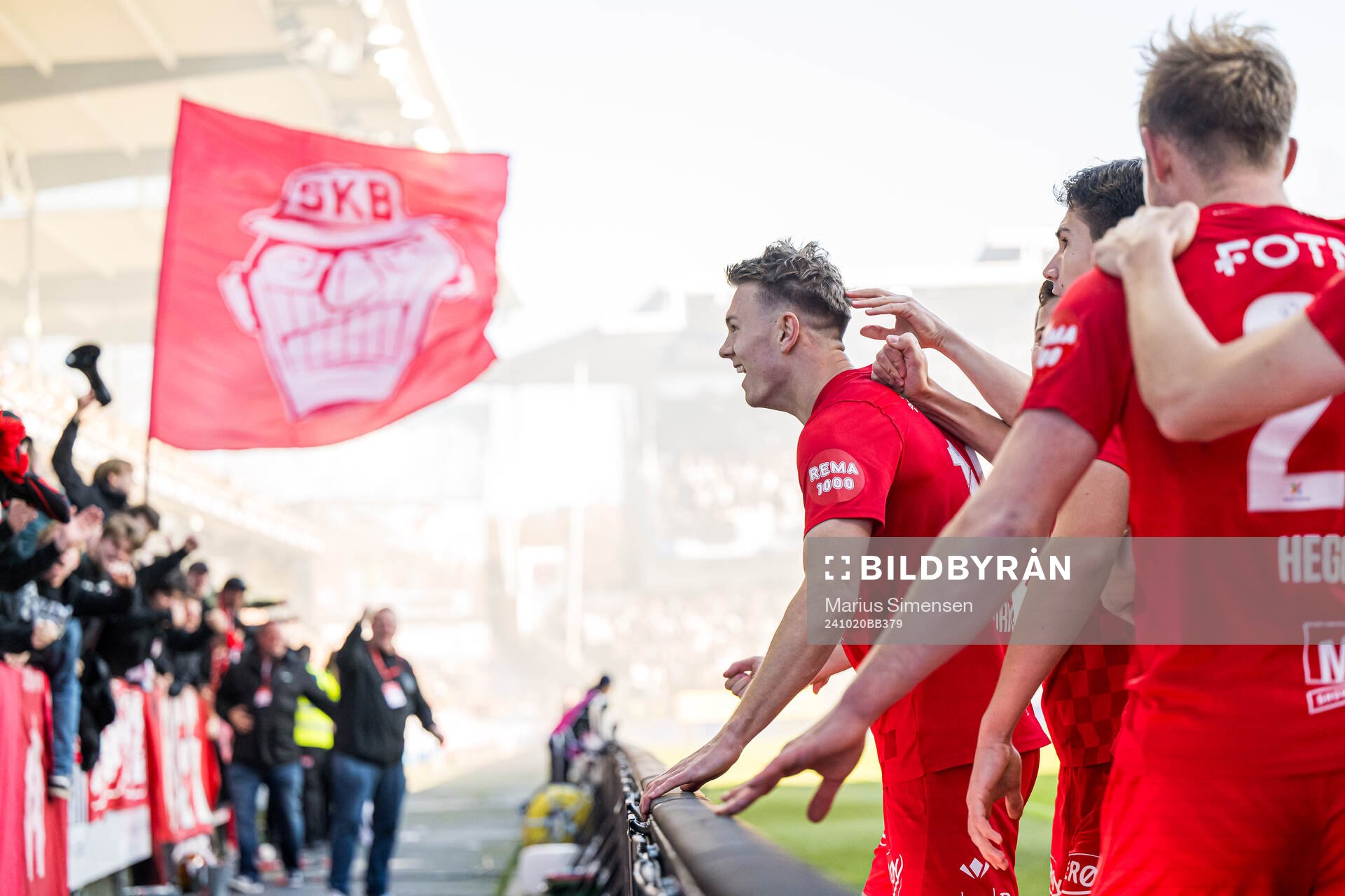 Emil Kornvig of Brann celebrates