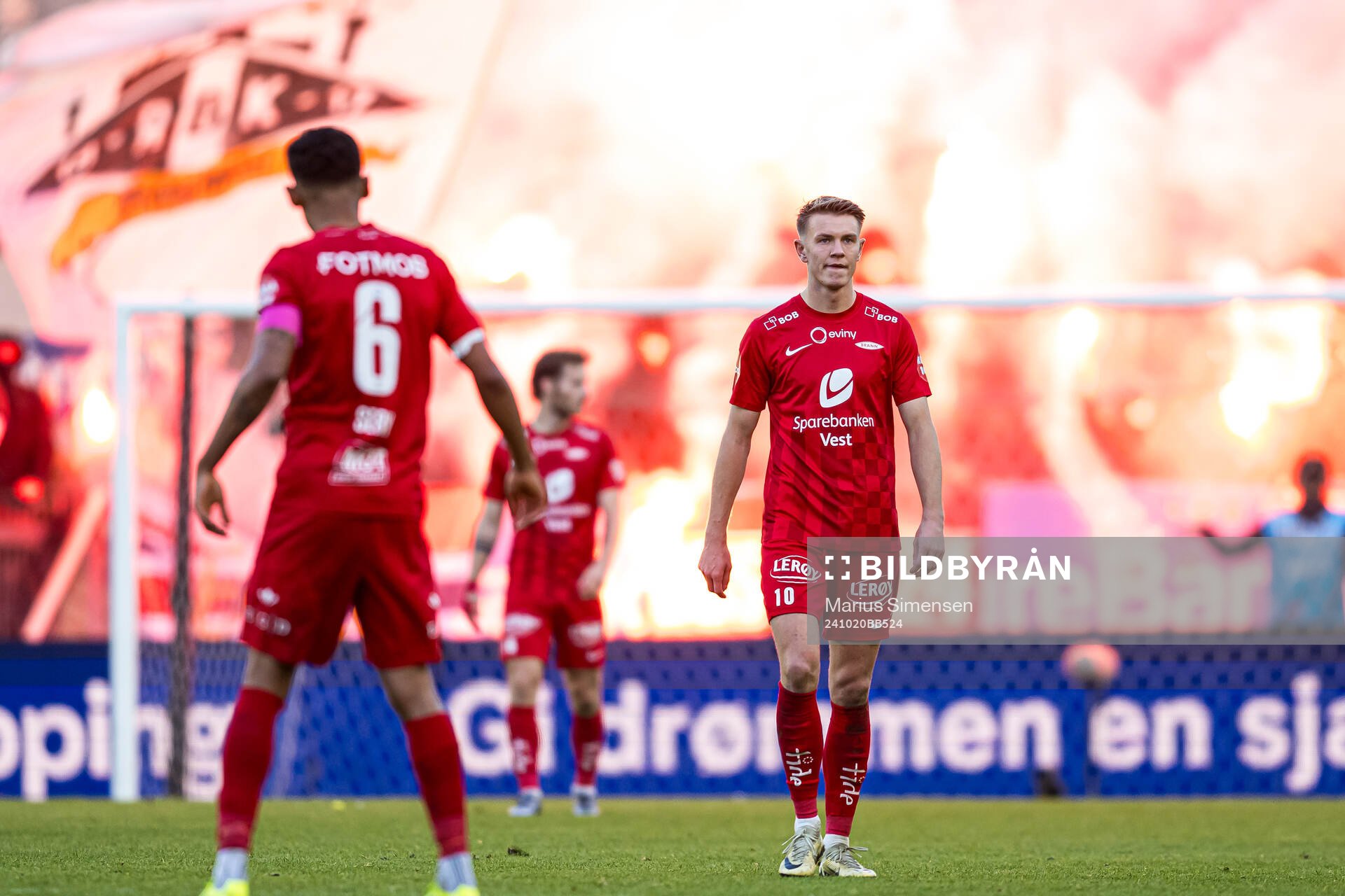 Emil Kornvig of Brann looks dejected
