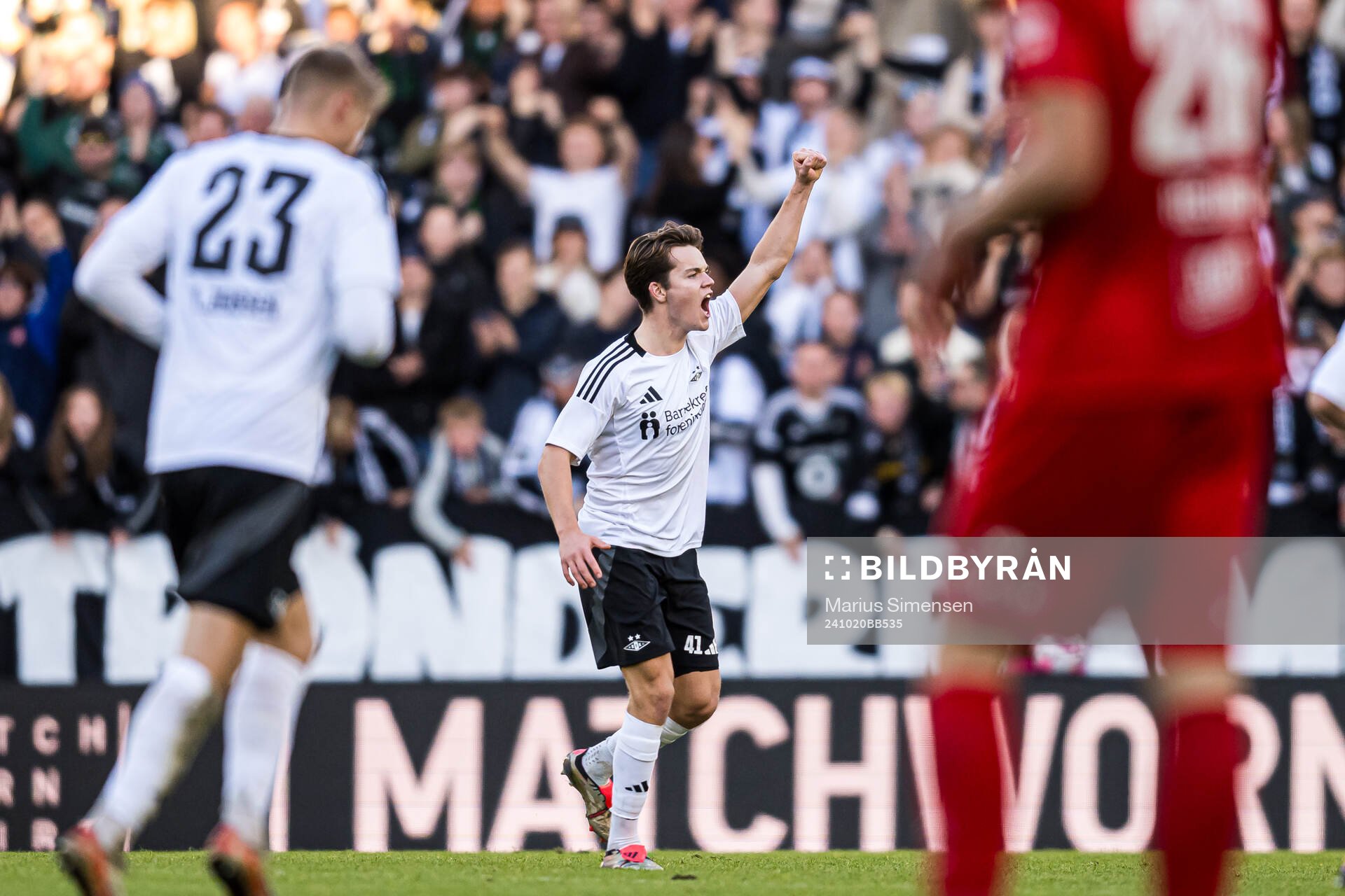 Sverre Halseth Nypan of Rosenborg celebrates