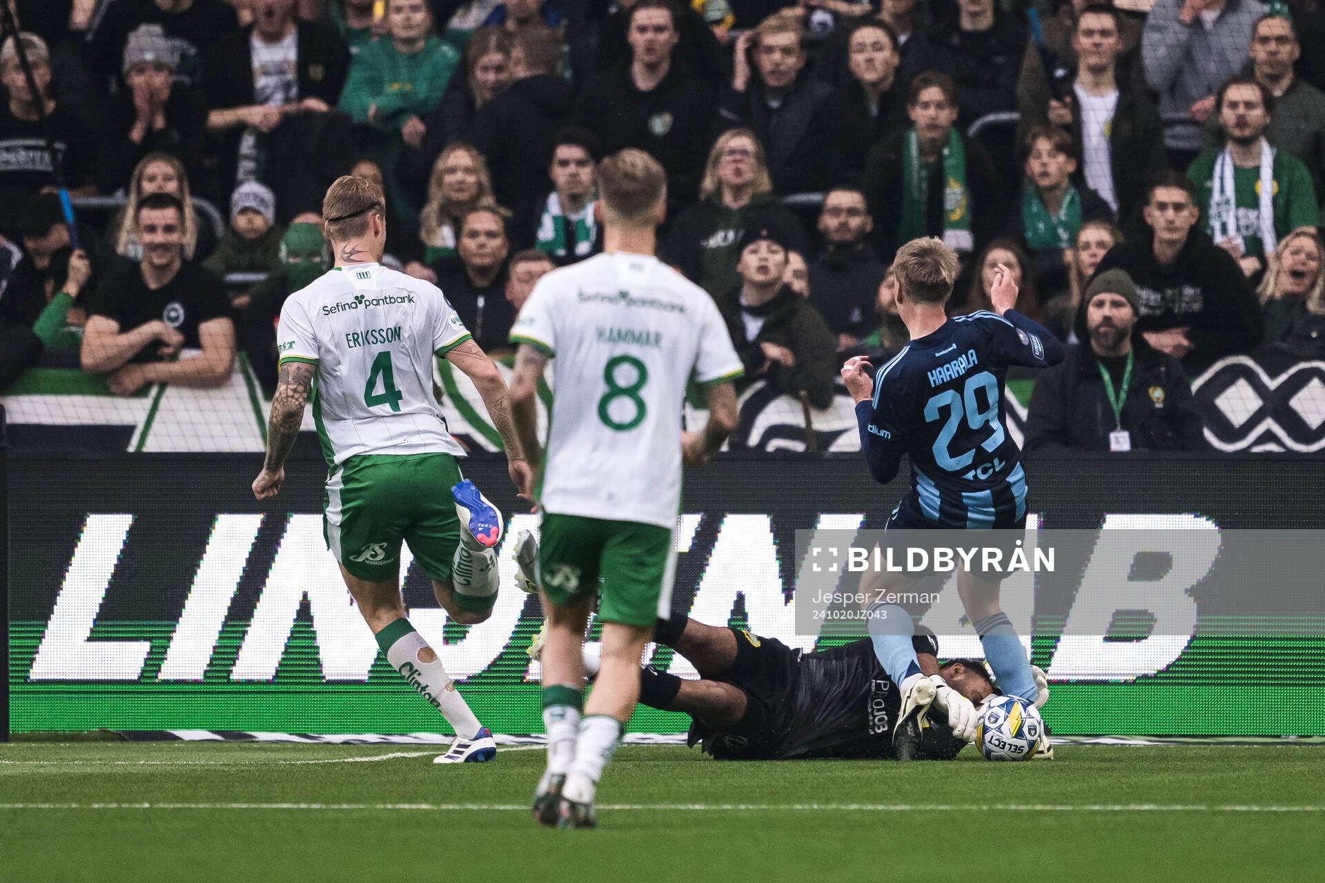 Hammarbys Warner Hahn och Djurgårdens Santeri Haarala