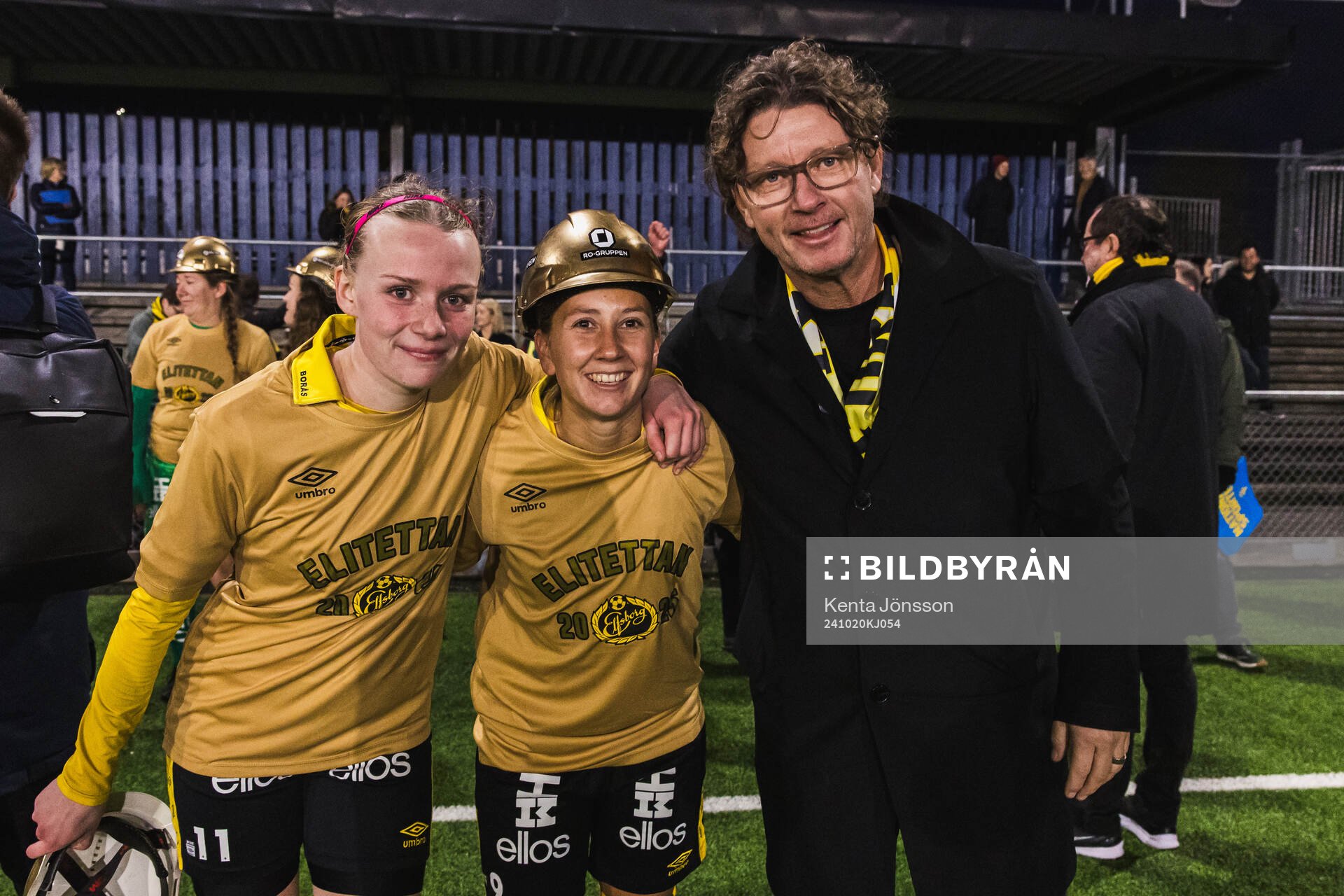 Elfsborgs Leann Nyström, Cornelia Andersson och sportchef