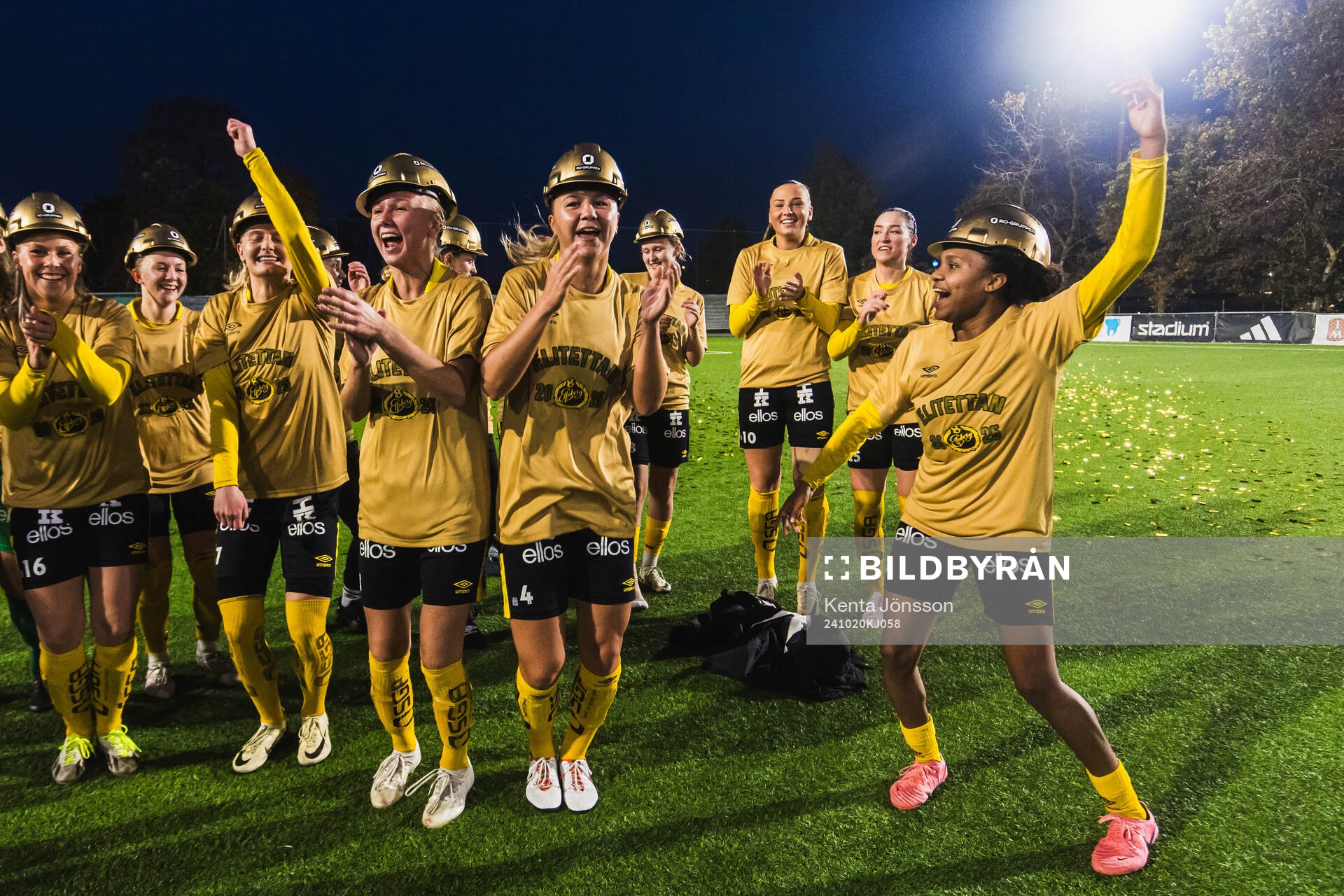 Elfsborgs Cornelia Svensson, Hanna Jiozon, Linn Sångberg,