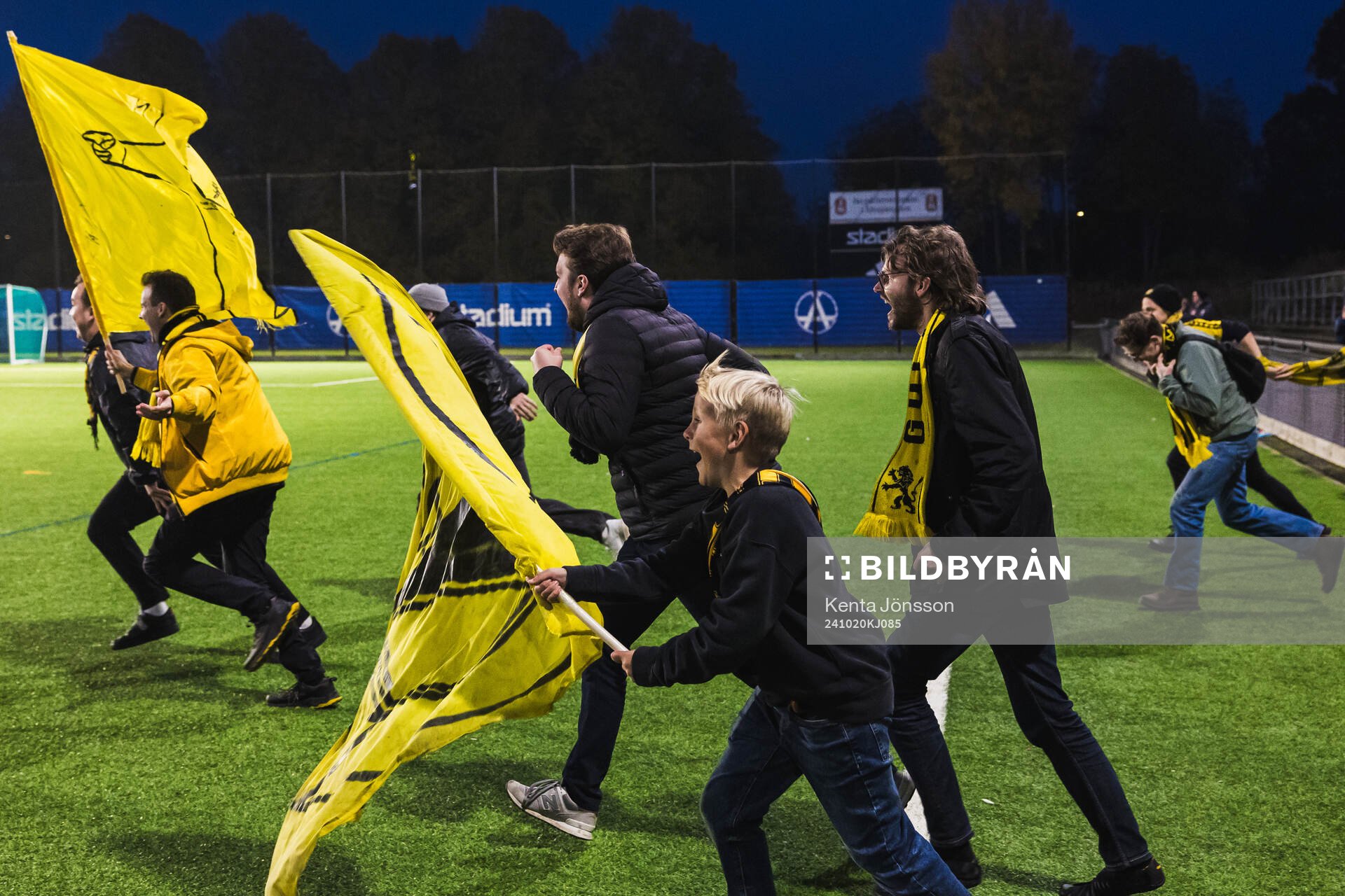 Elfsborgs supportrar jublar