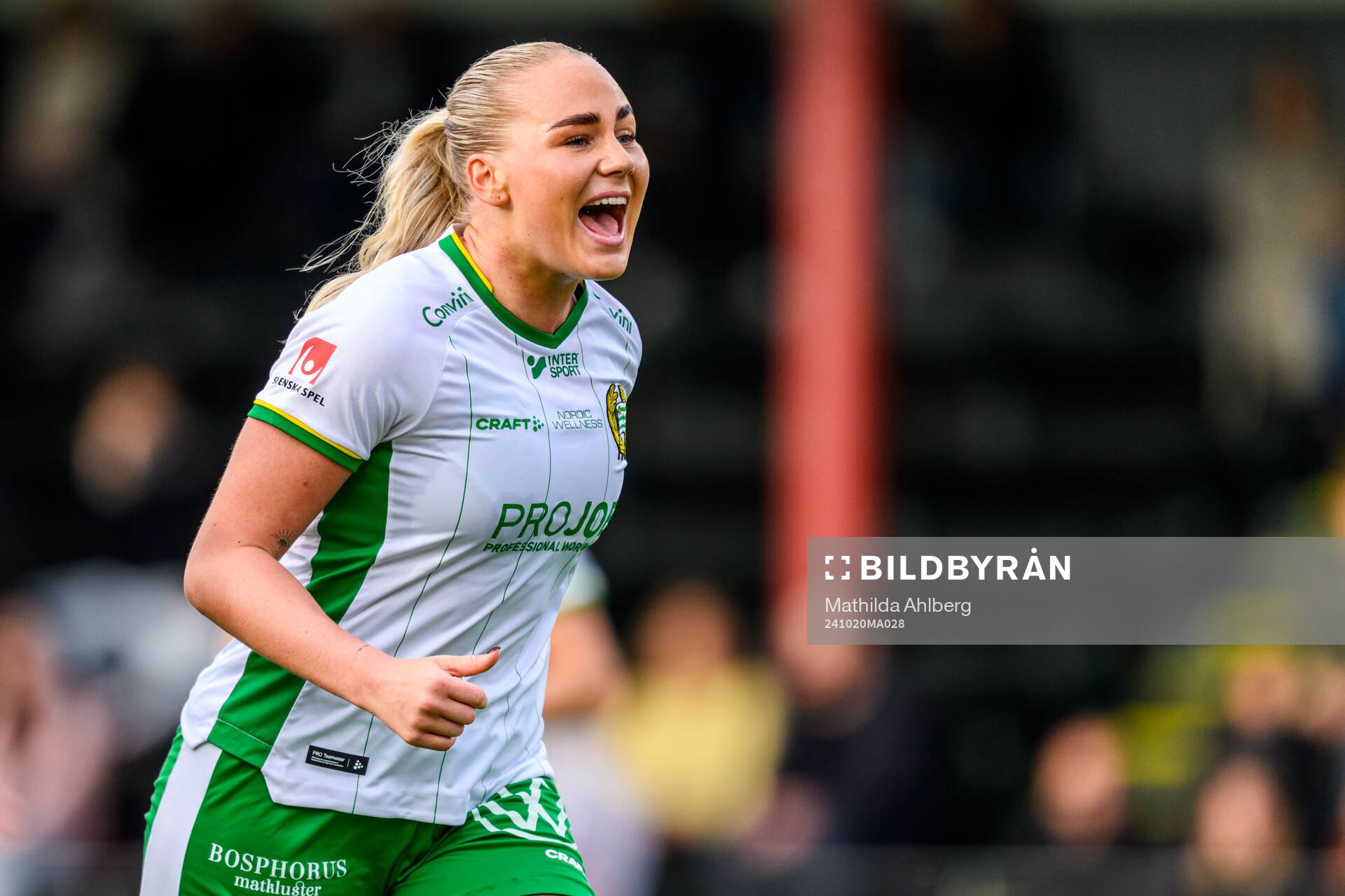 Hammarbys Cathinka Tandberg jublar