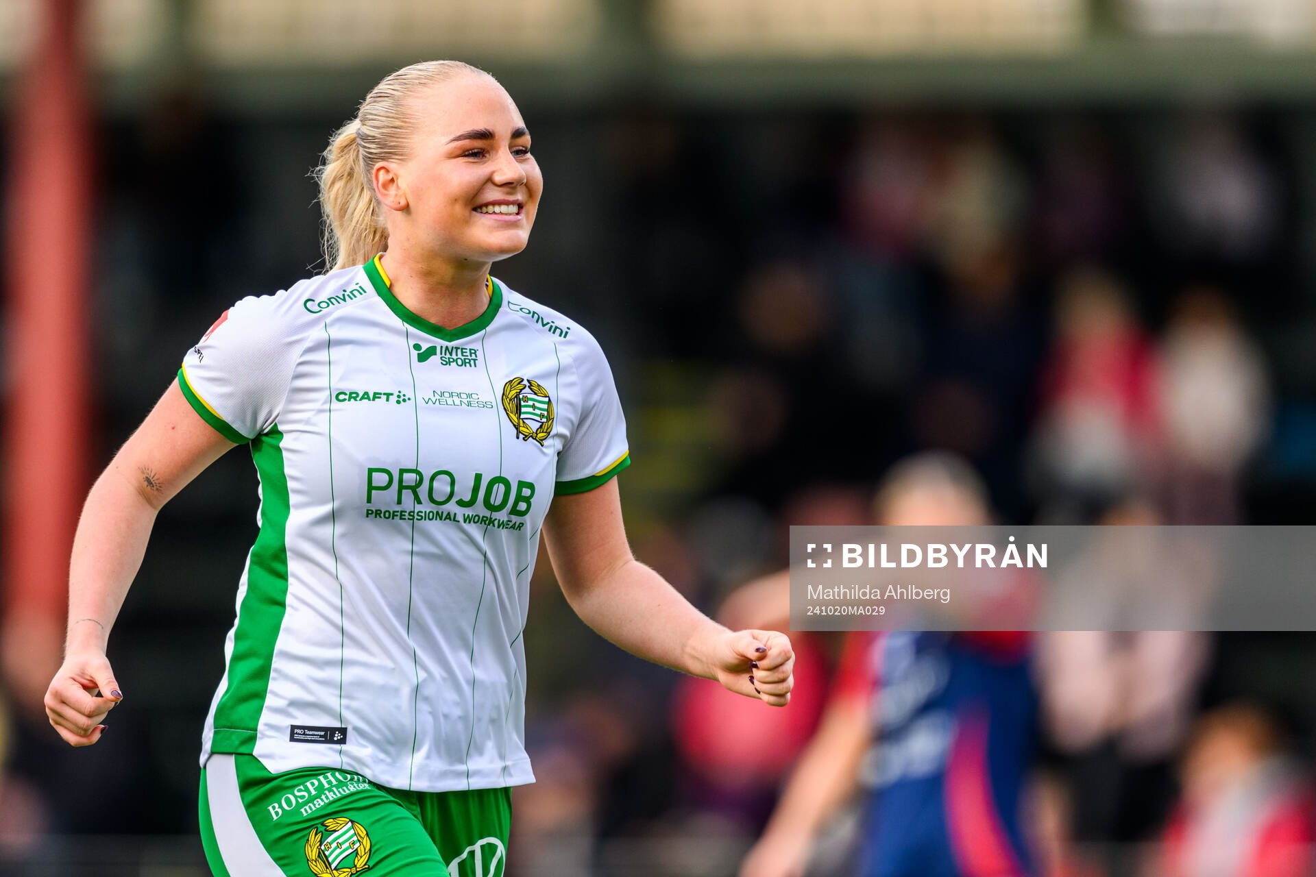Hammarbys Cathinka Tandberg jublar