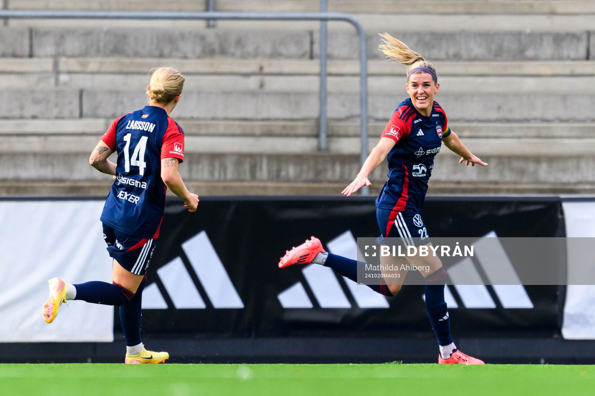 Rosengårds Olivia Schough jublar