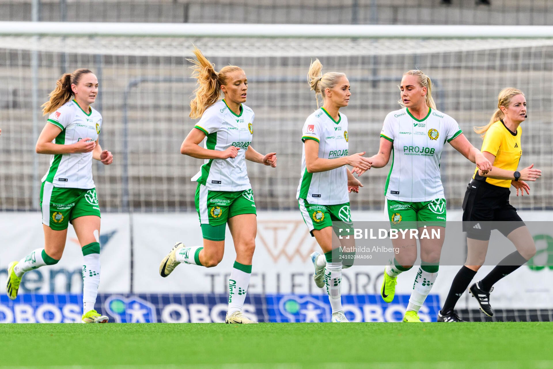 Hammarbys Cathinka Tandberg jublar