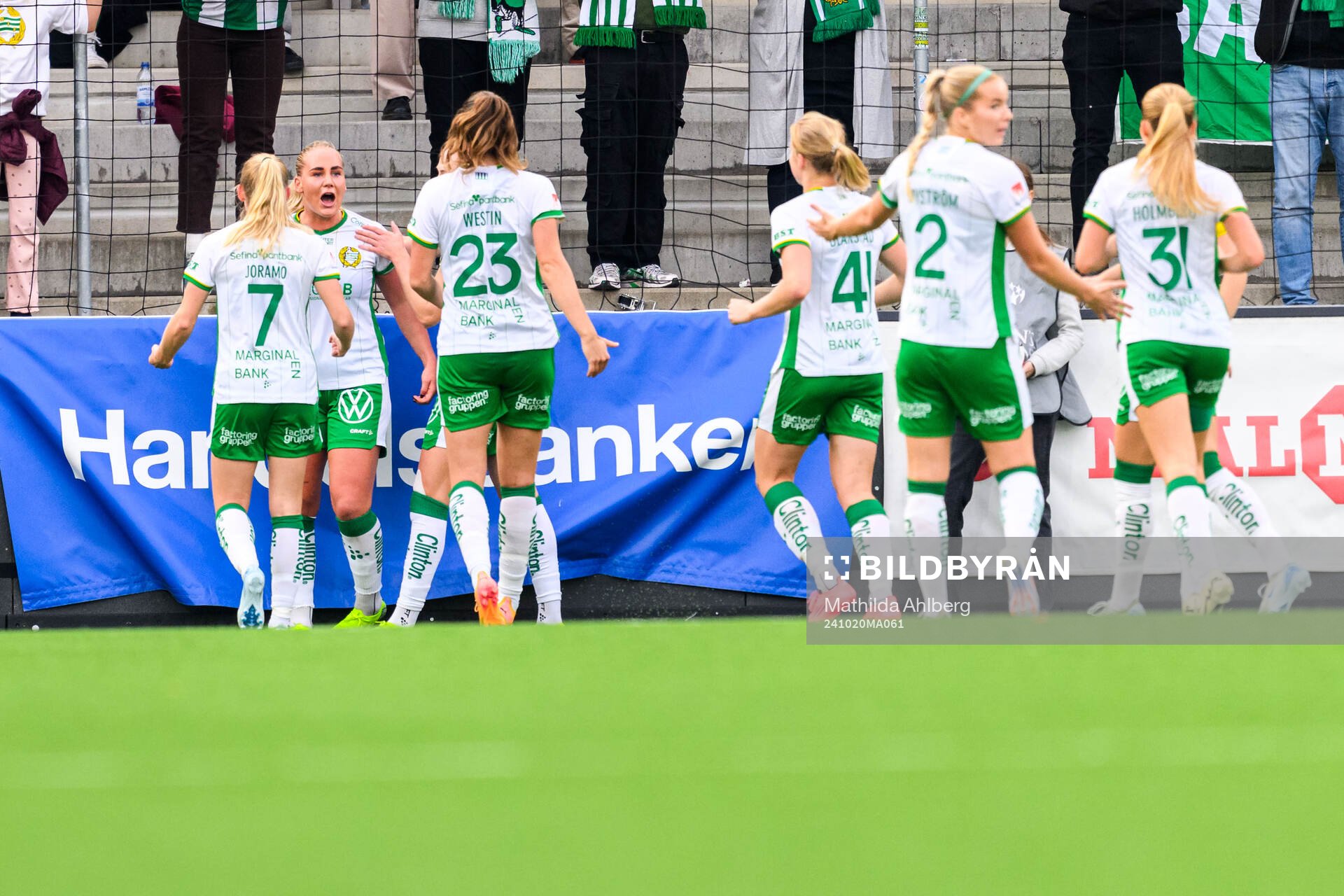 Hammarbys Cathinka Tandberg jublar