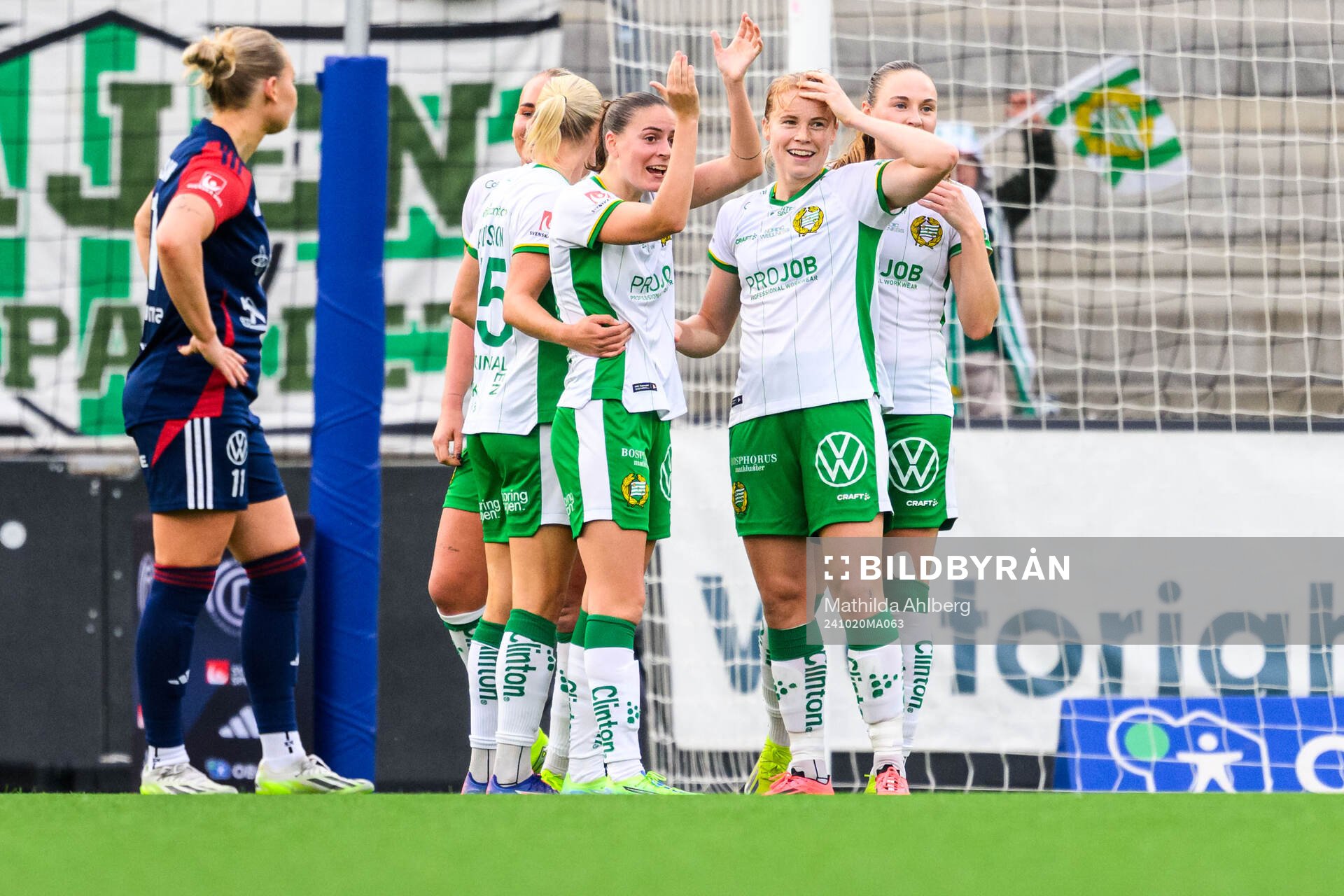 Hammarbys Cathinka Tandberg jublar