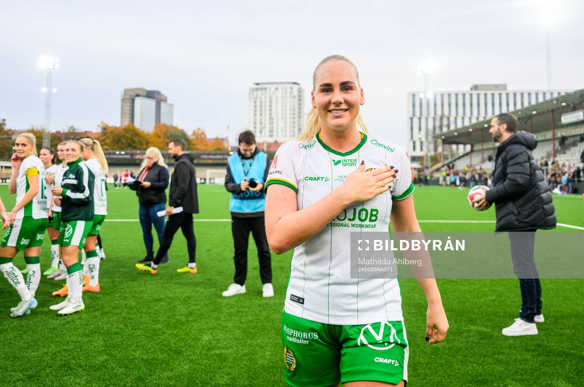 Hammarbys Cathinka Tandberg jublar