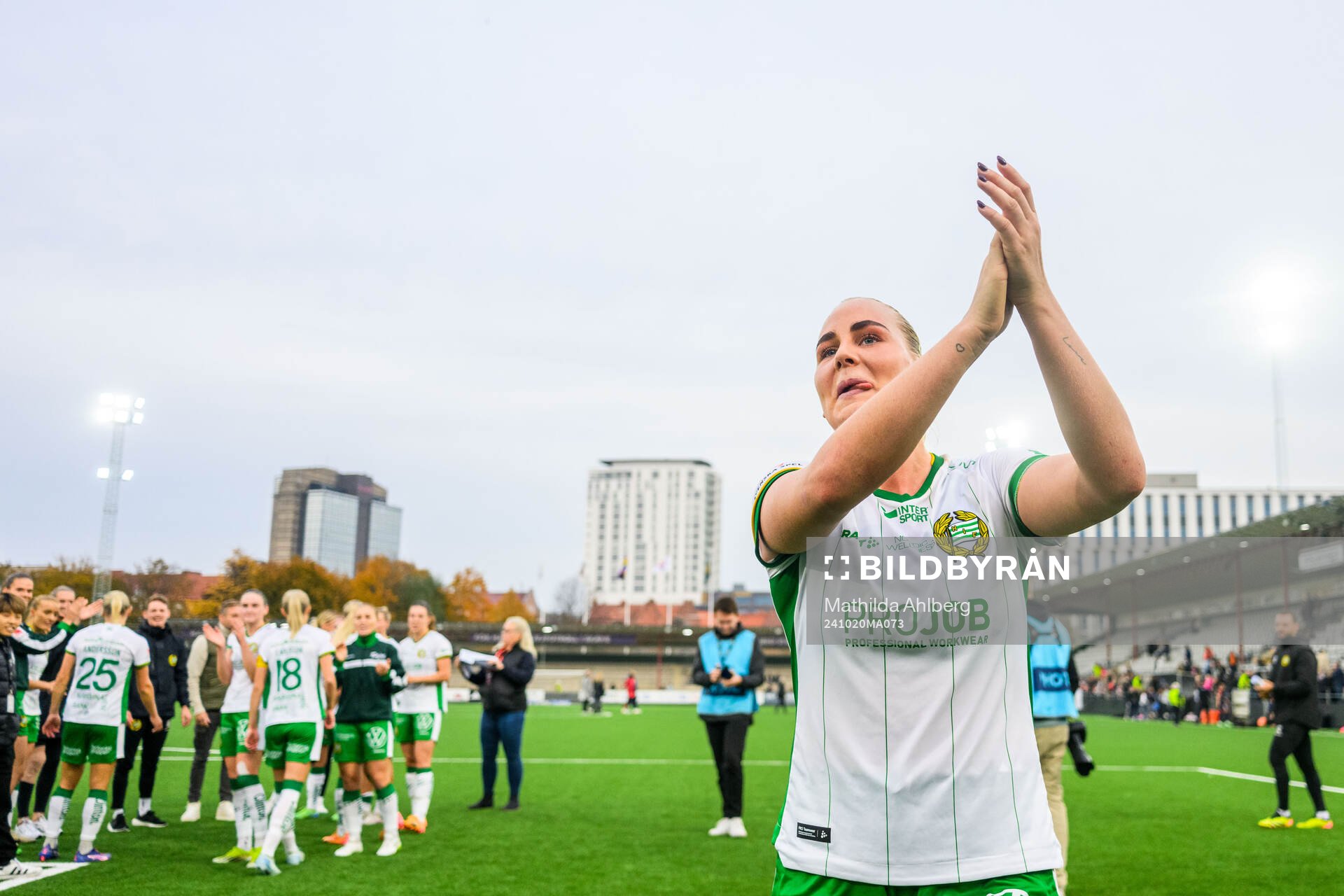 Hammarbys Cathinka Tandberg jublar