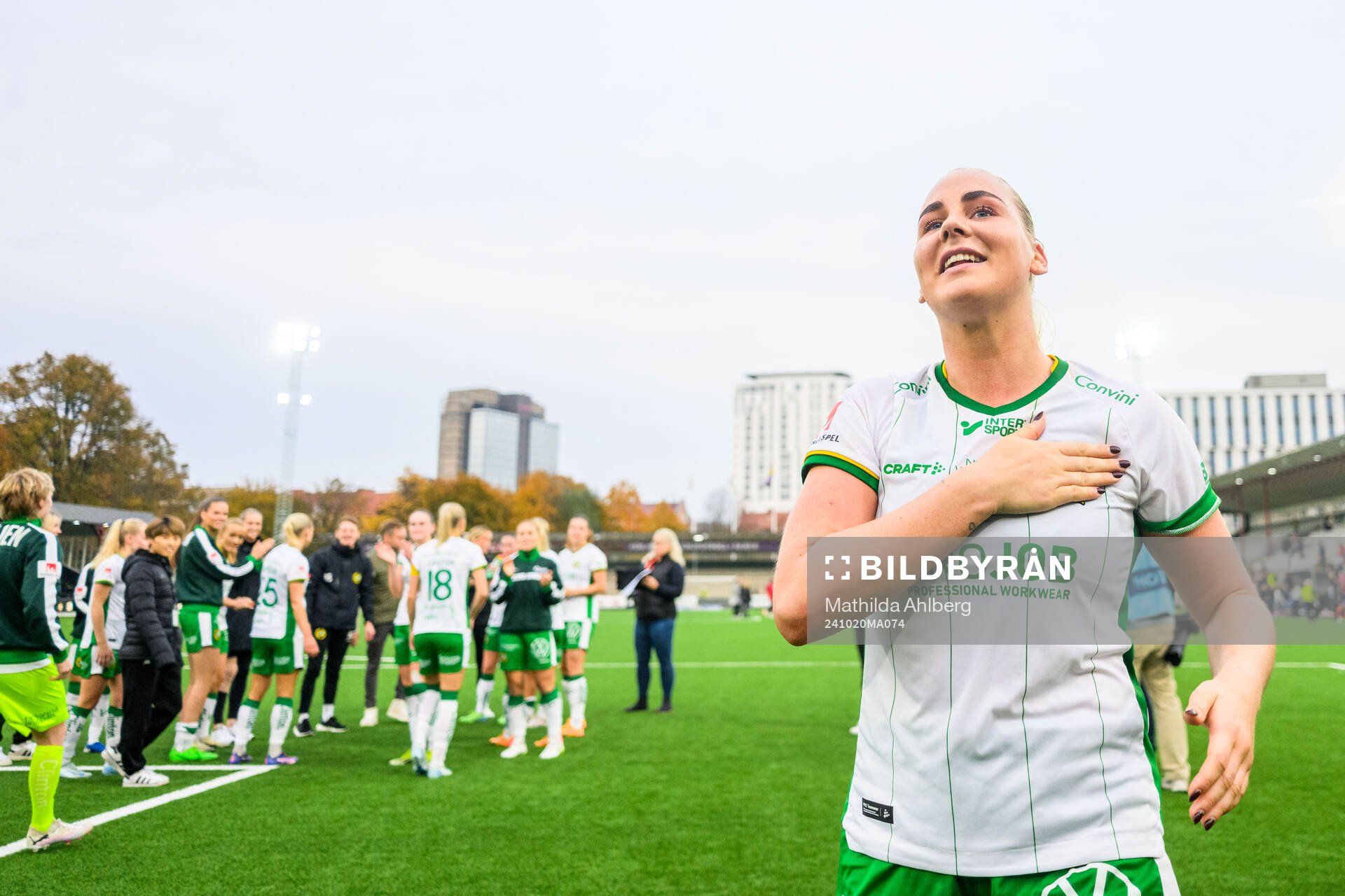 Hammarbys Cathinka Tandberg jublar