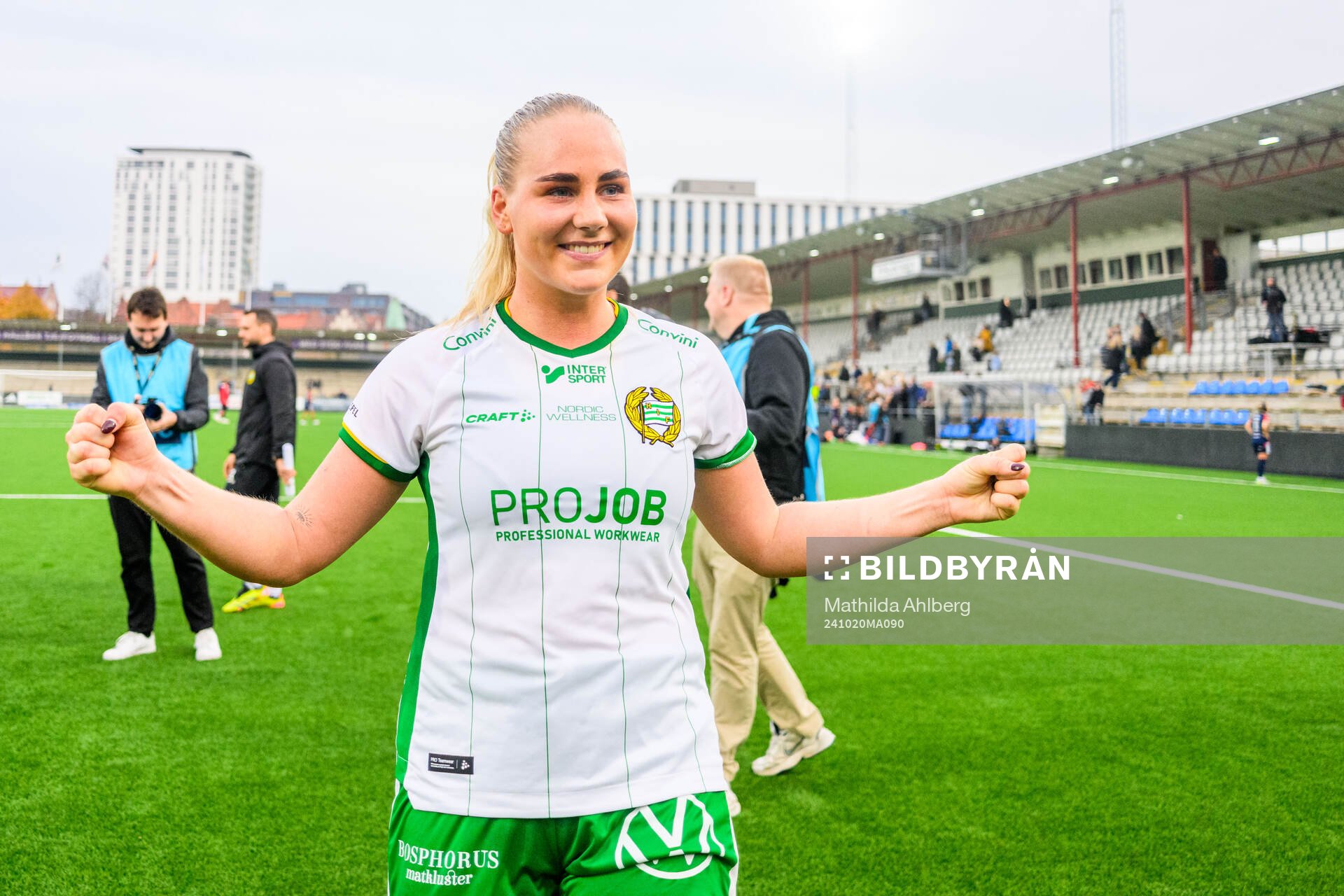 Hammarbys Cathinka Tandberg jublar