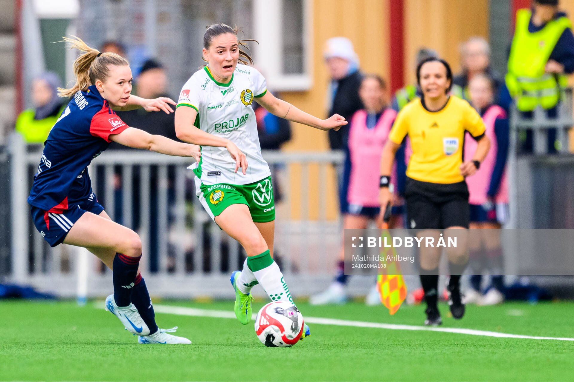 Rosengårds Bea Sprung och Hammarbys Smilla Vallotto